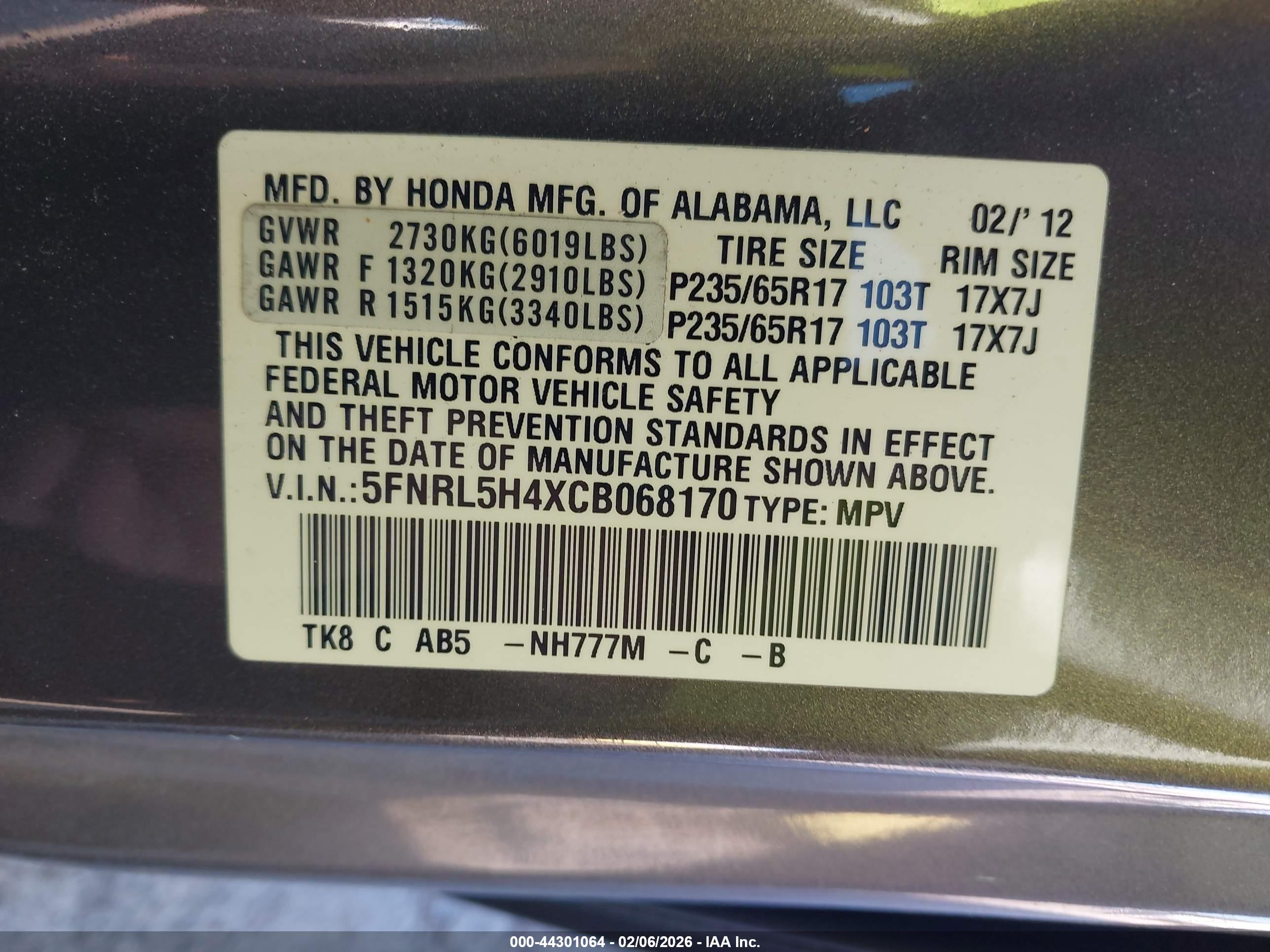 HONDA ODYSSEY image 9