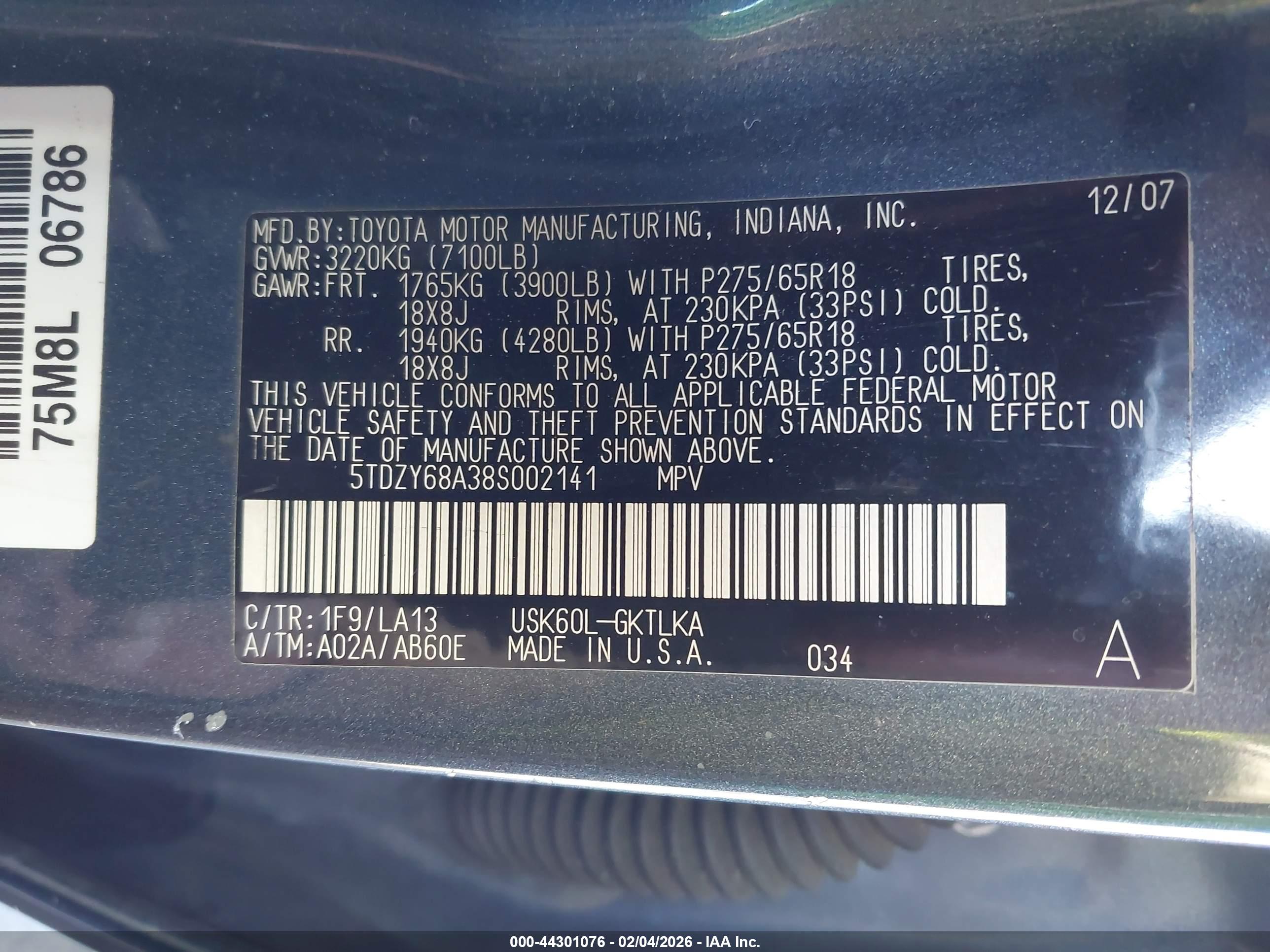 TOYOTA SEQUOIA image 9