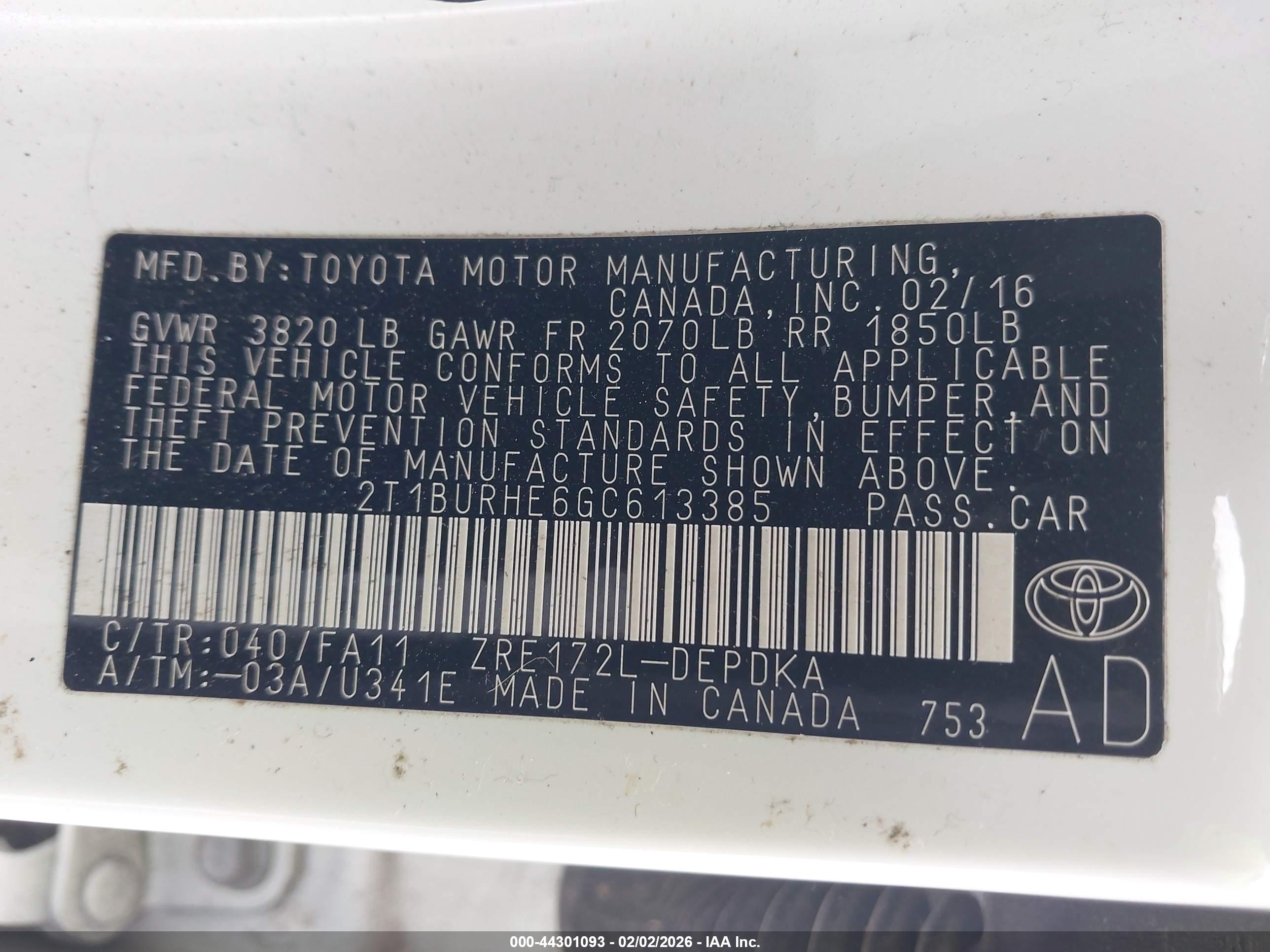 TOYOTA COROLLA image 9