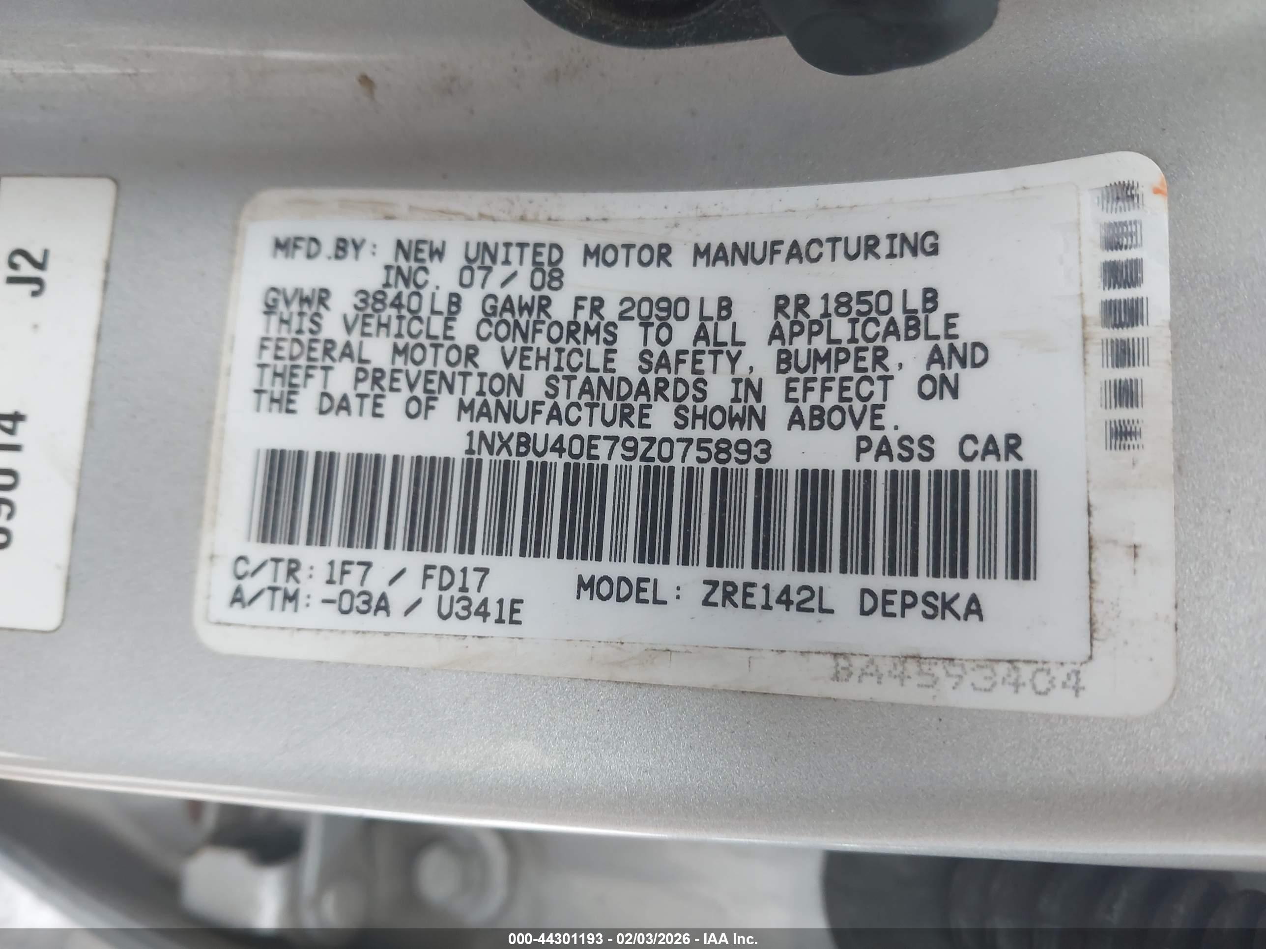 TOYOTA COROLLA image 9