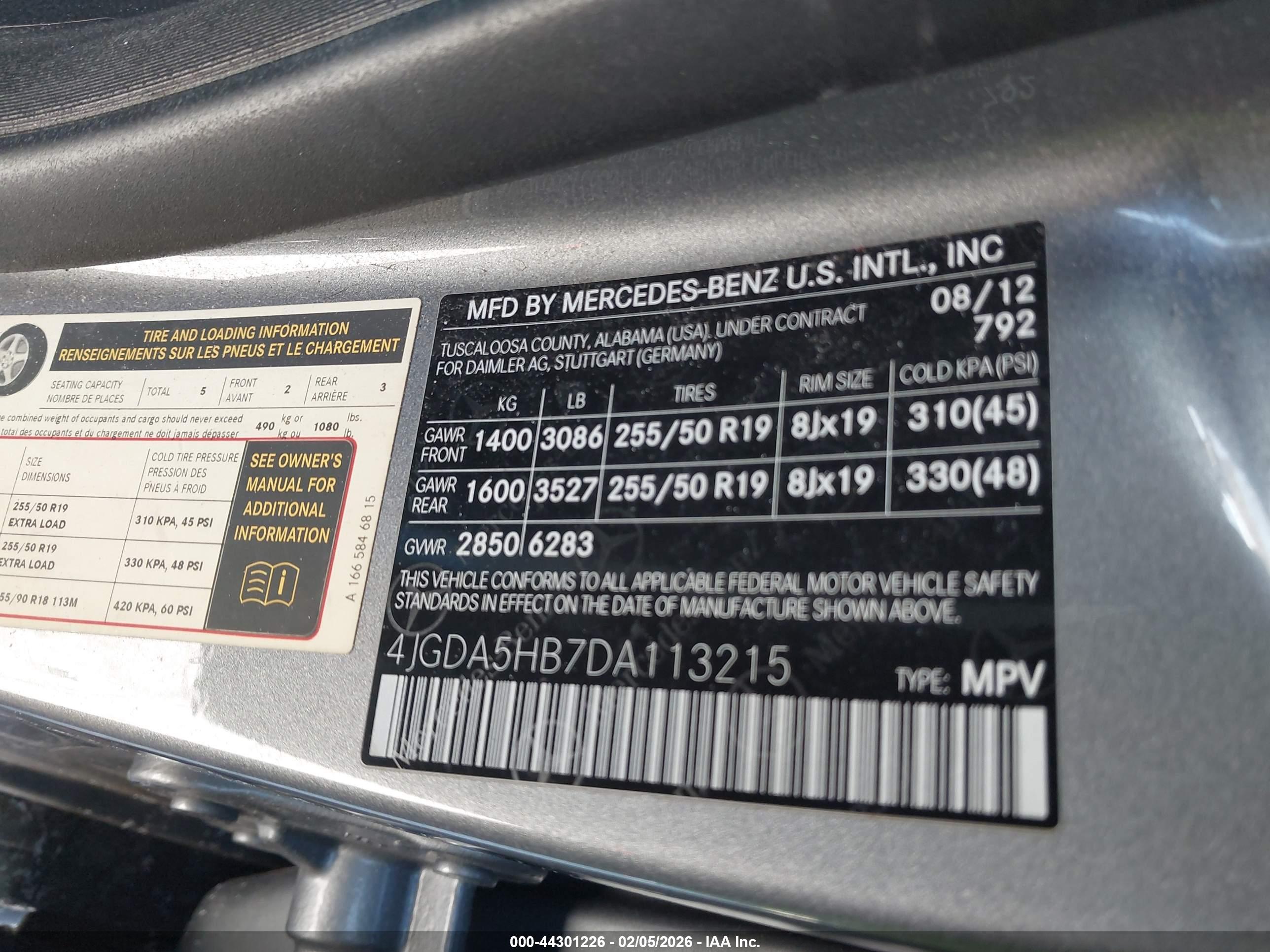 MERCEDES-BENZ ML image 9