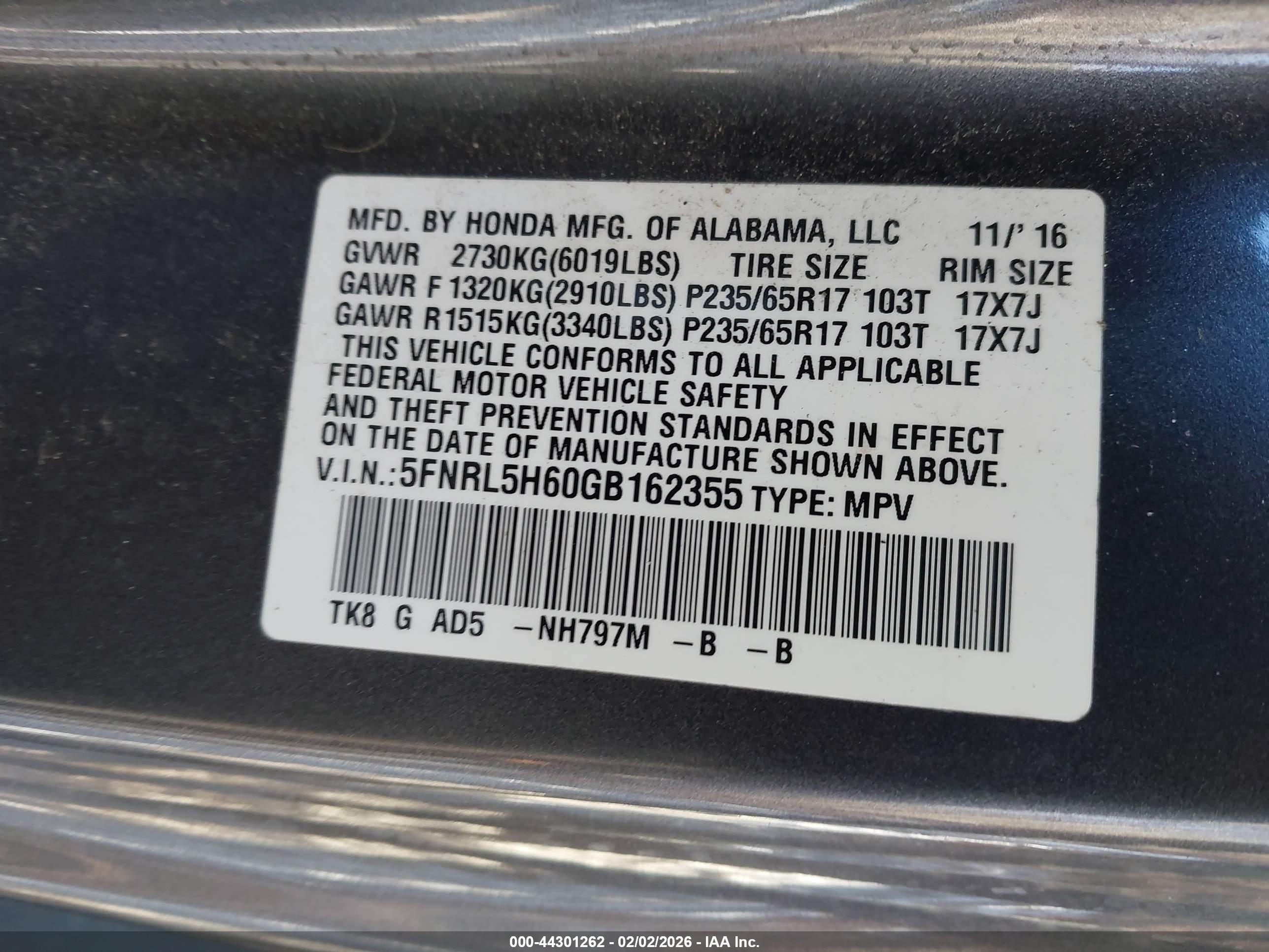 HONDA ODYSSEY image 9