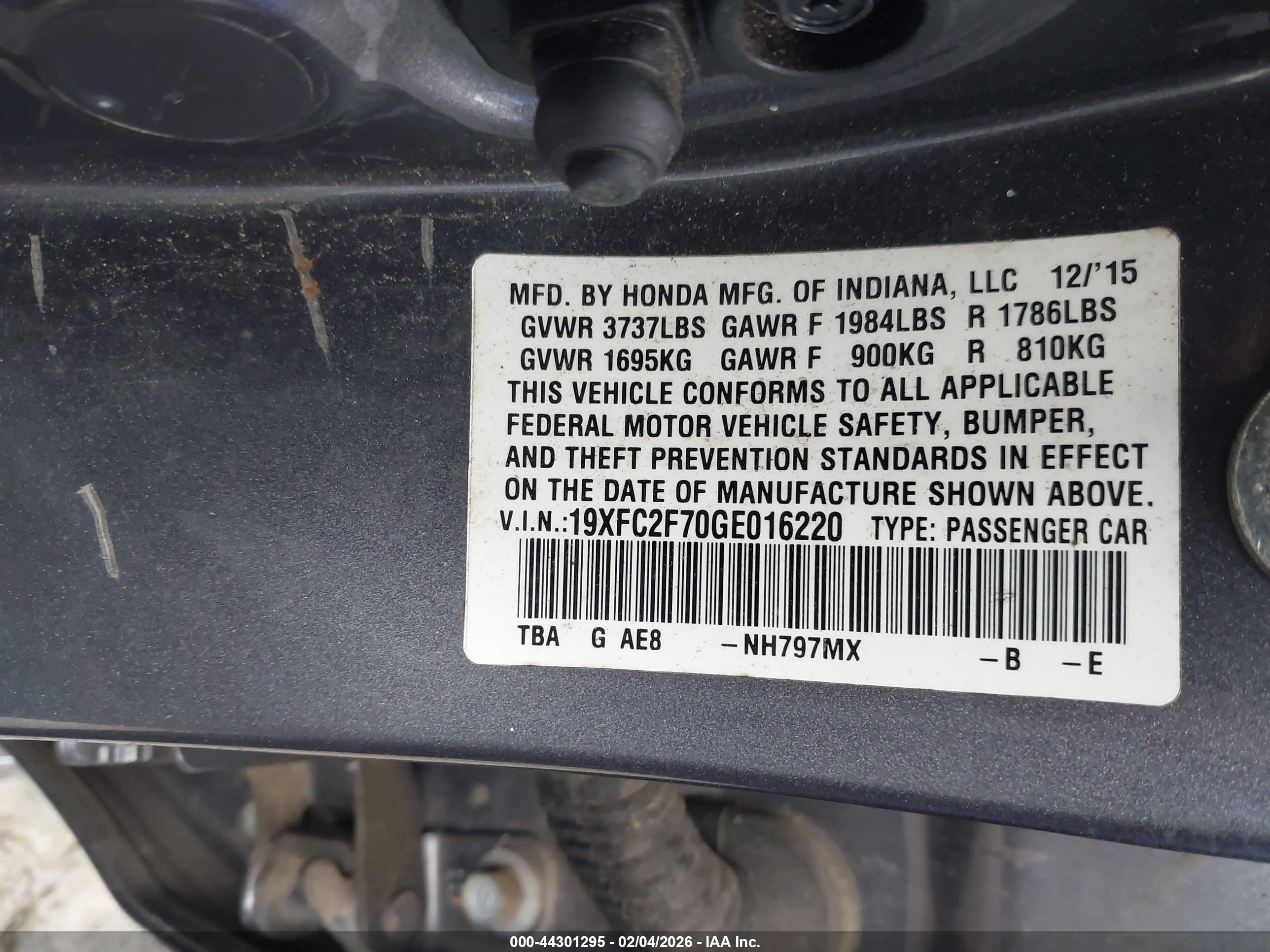 HONDA CIVIC image 9