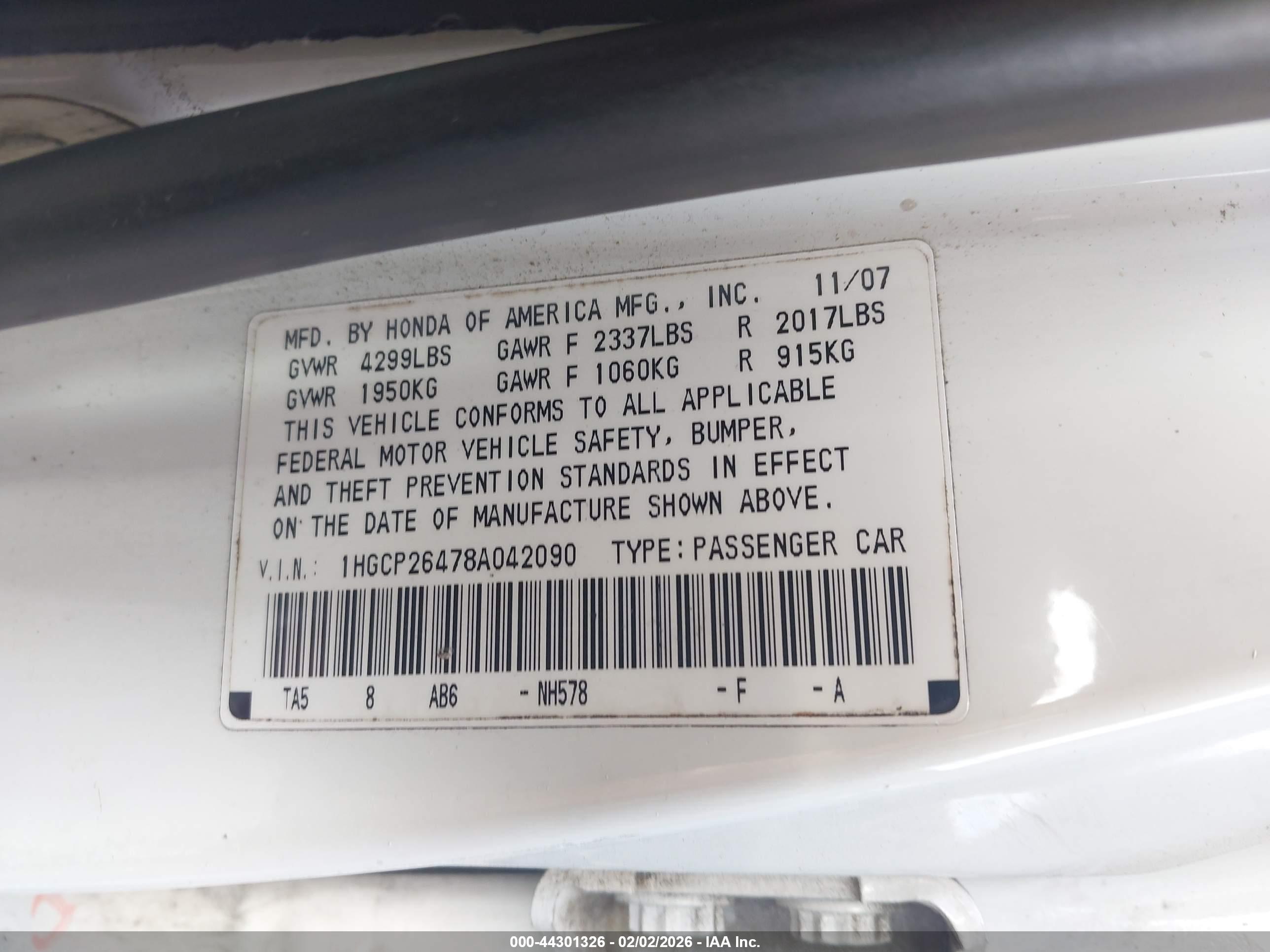 HONDA ACCORD image 9