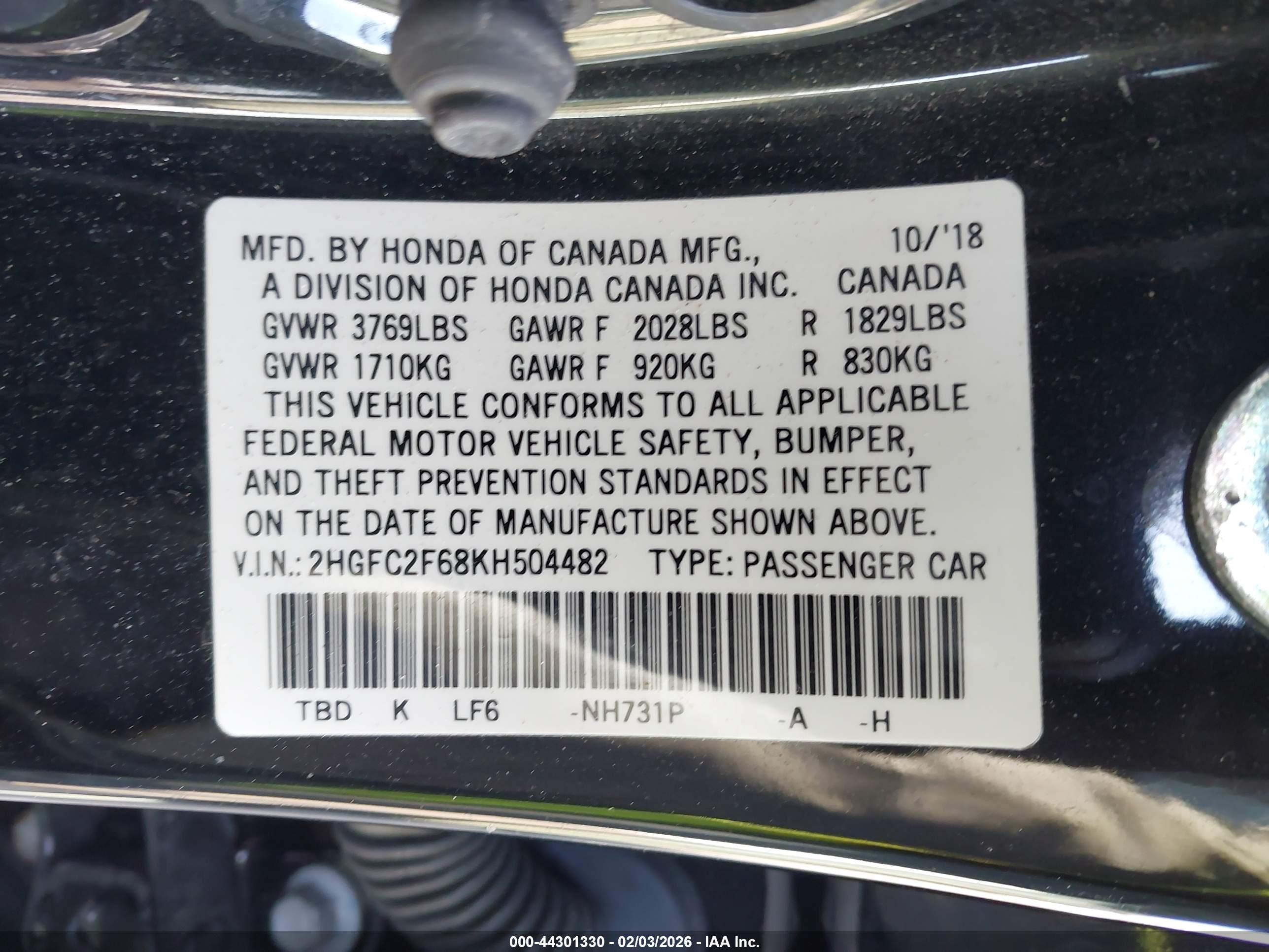 HONDA CIVIC image 9