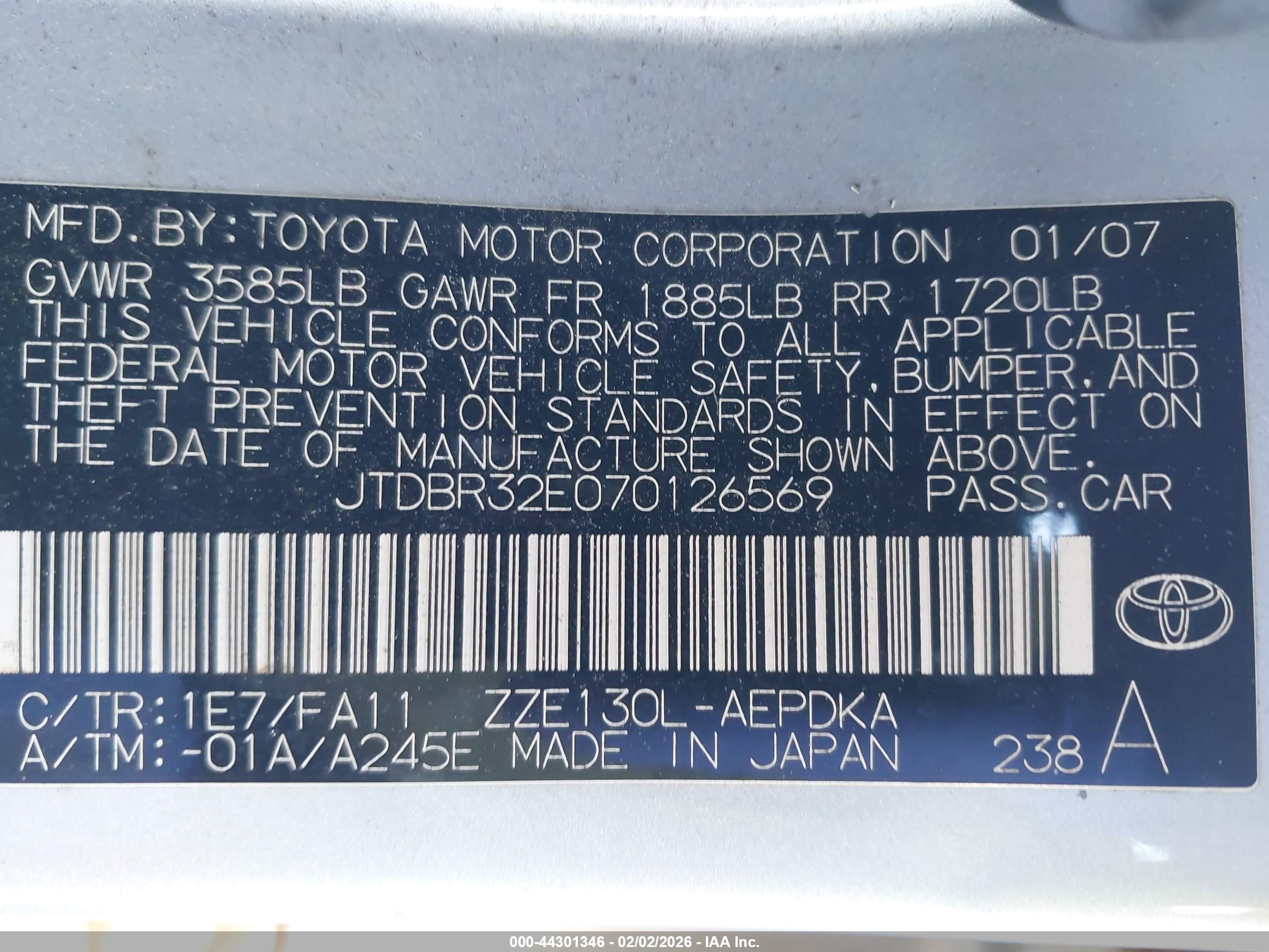 TOYOTA COROLLA image 9