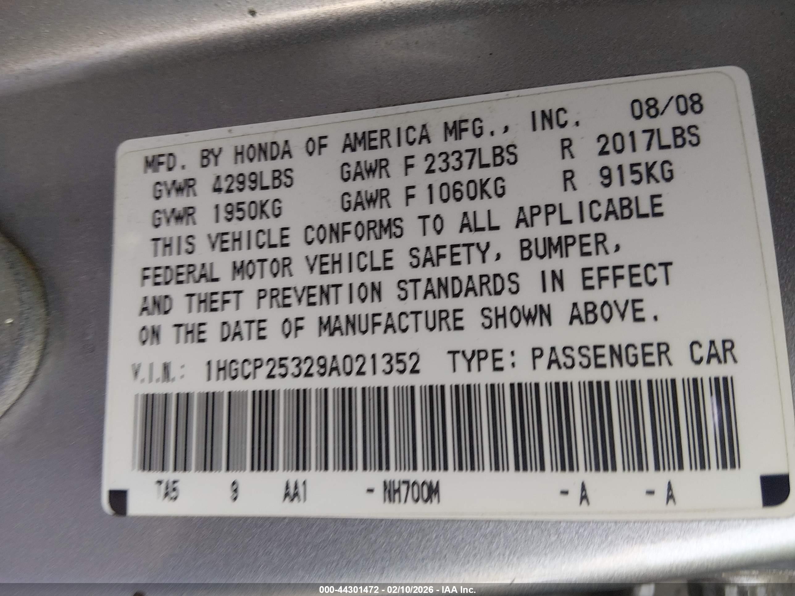 HONDA ACCORD image 9