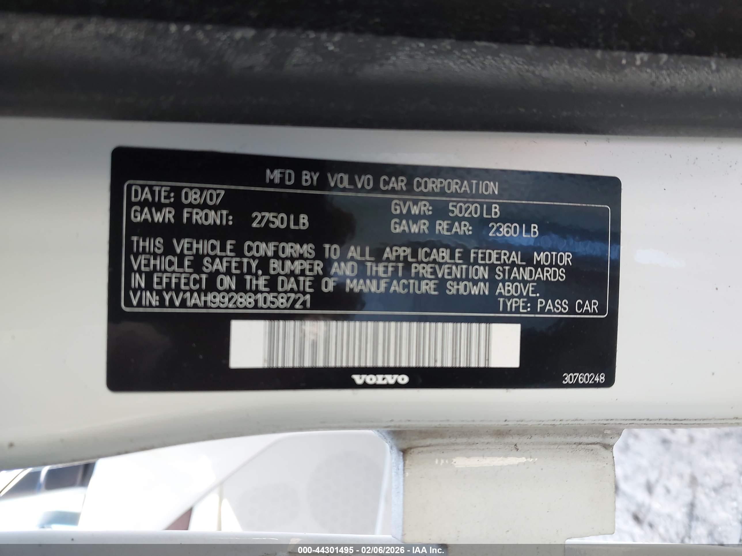 VOLVO S80 image 9