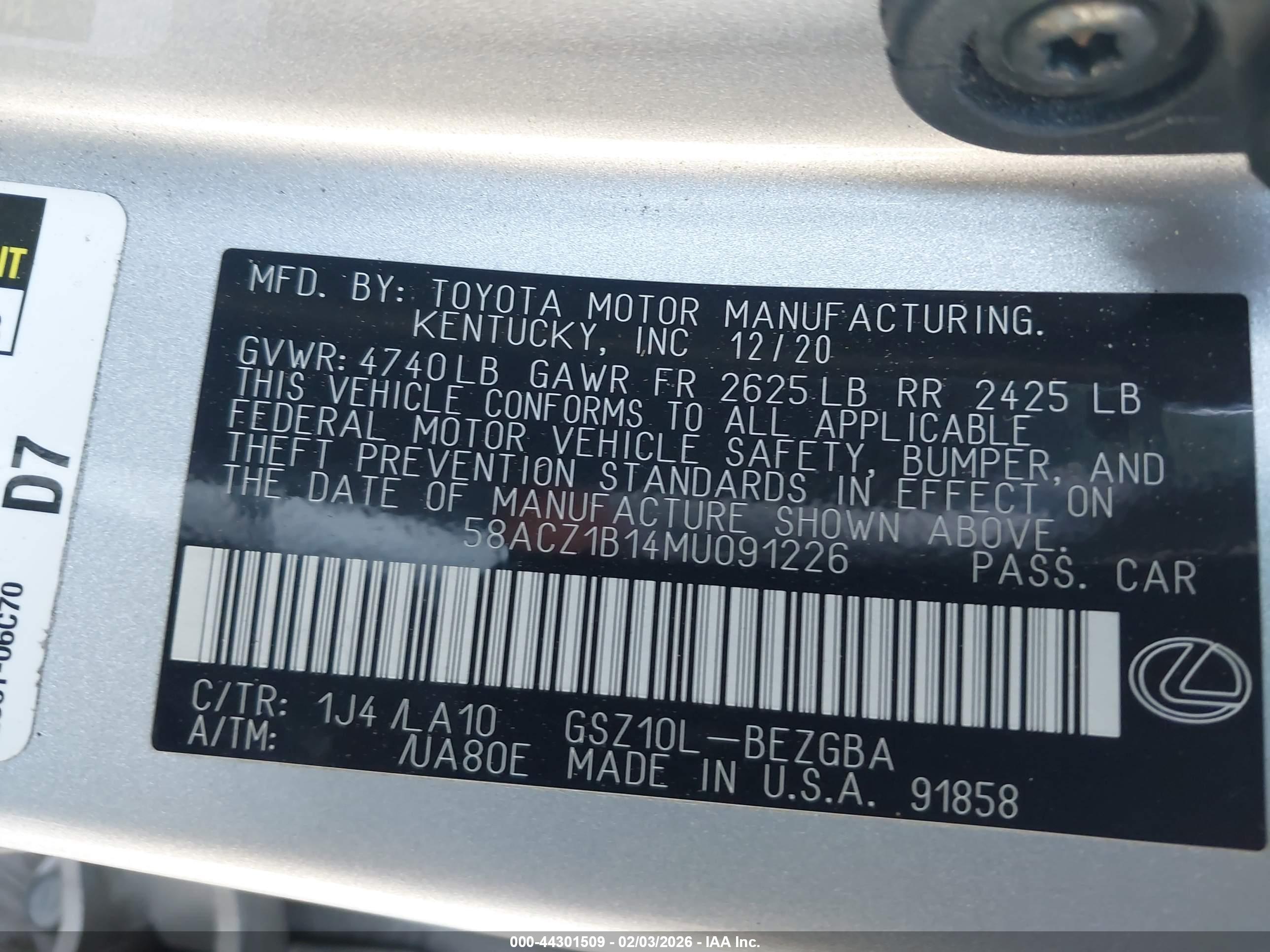LEXUS ES image 9