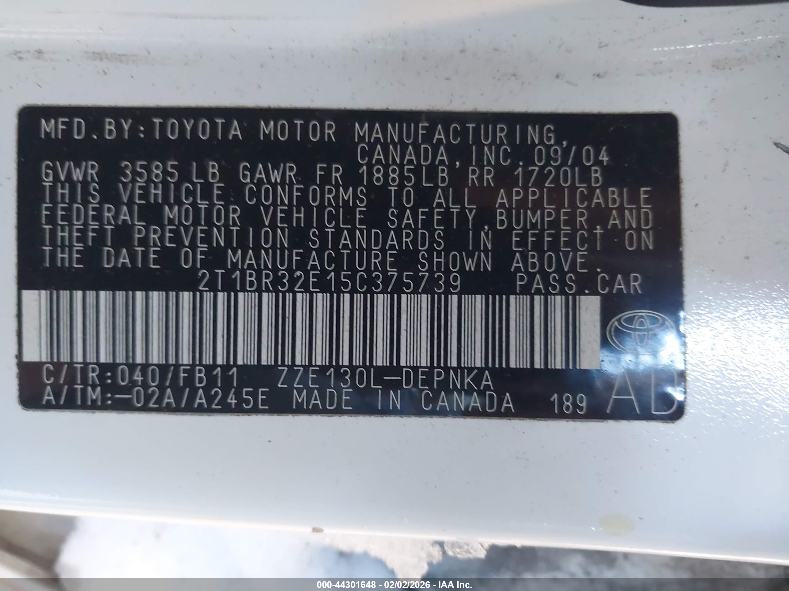 TOYOTA COROLLA image 9