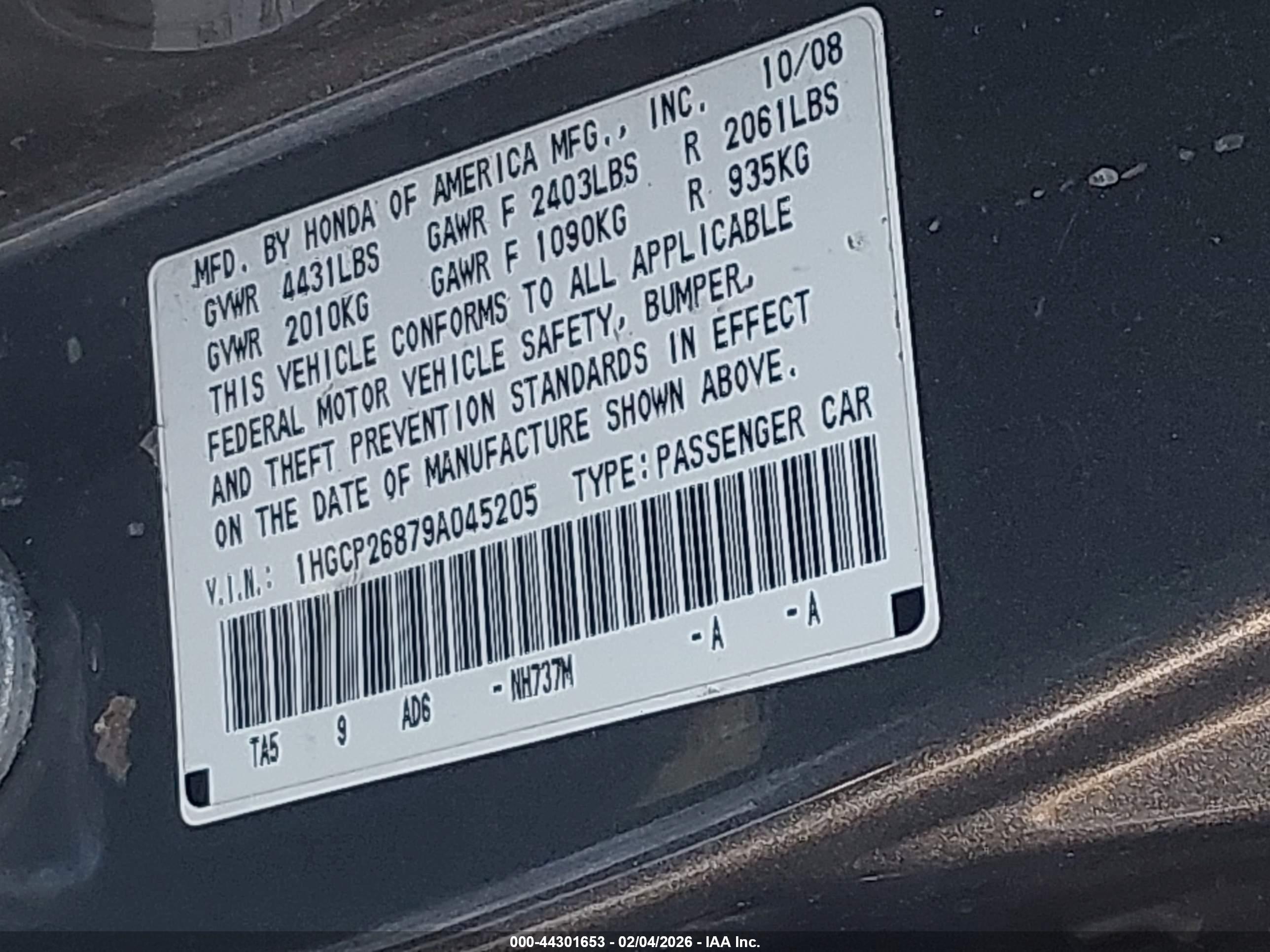 HONDA ACCORD image 9