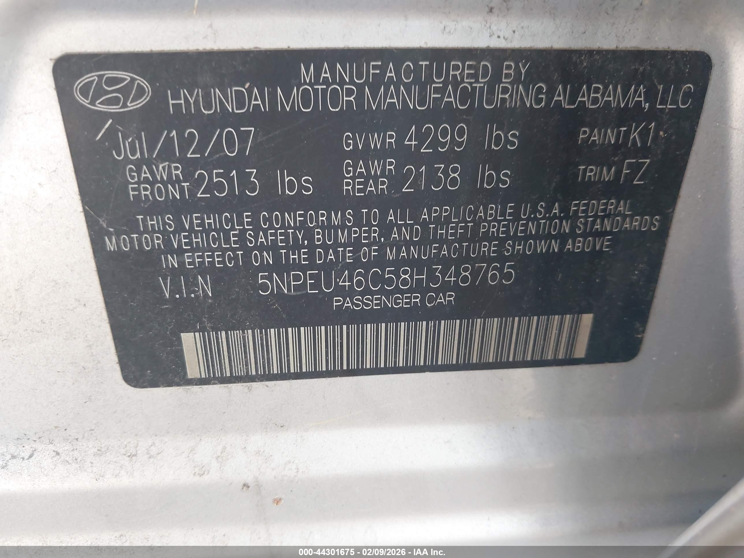 HYUNDAI SONATA image 9