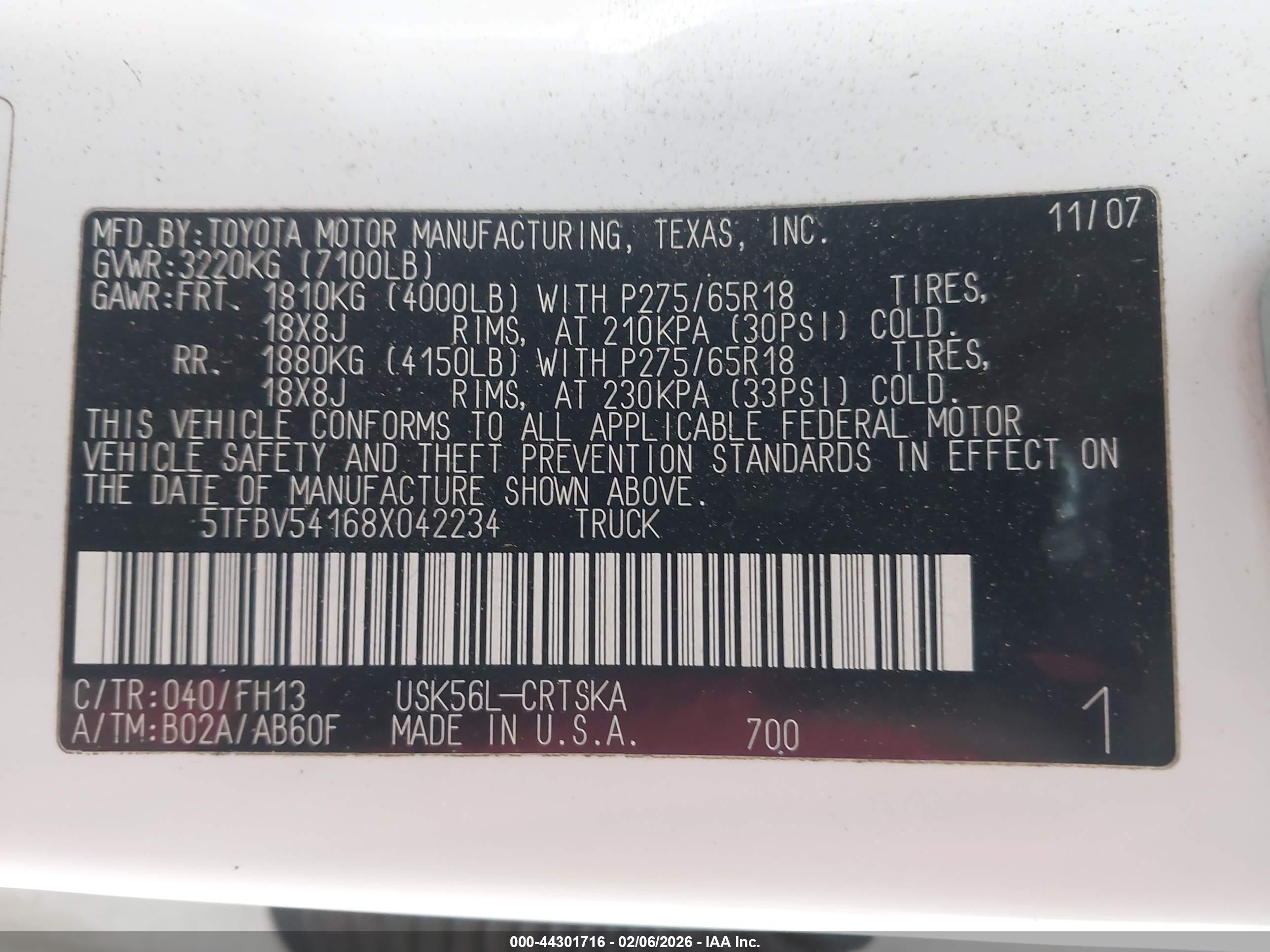 TOYOTA TUNDRA image 9