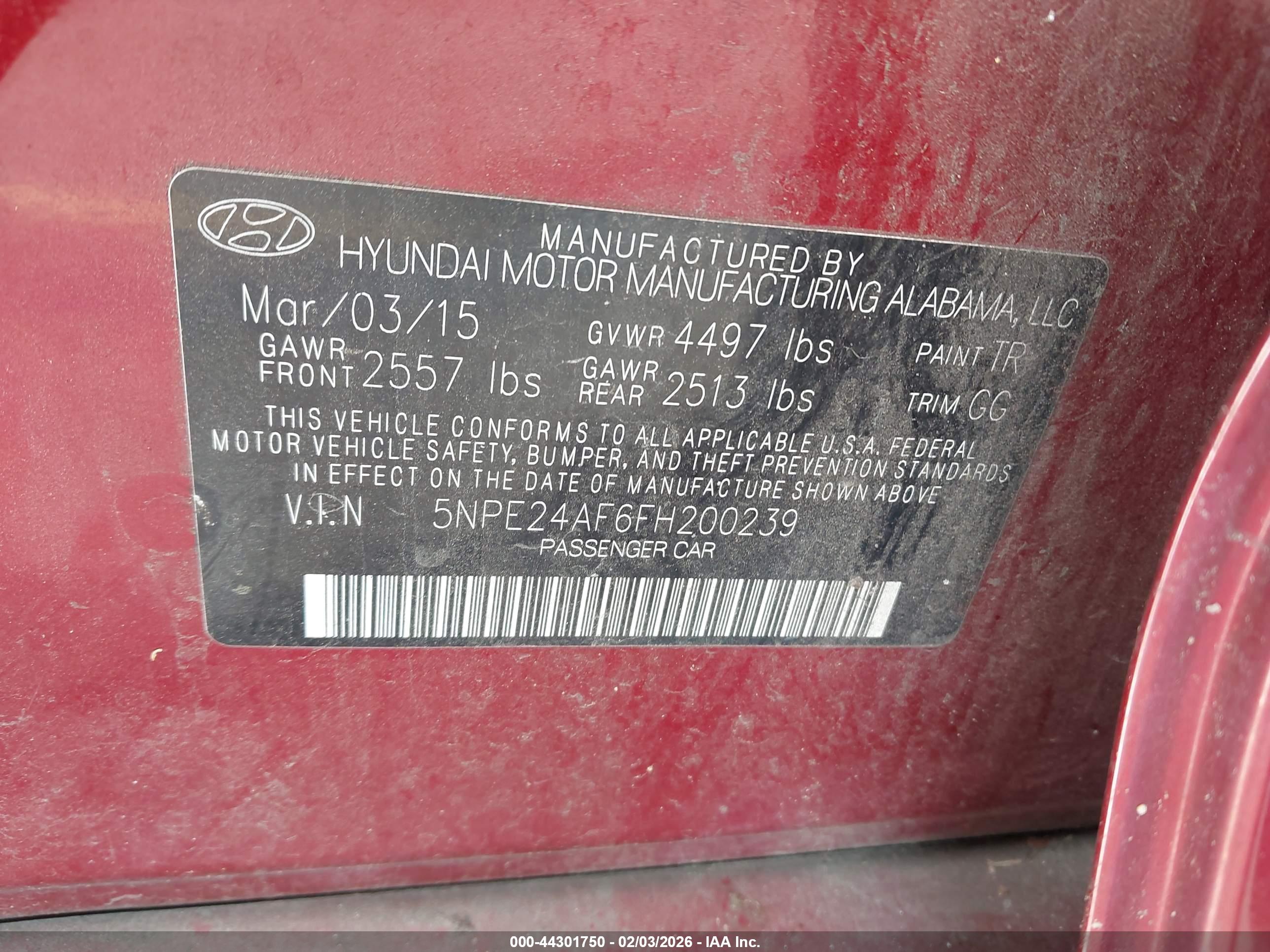 HYUNDAI SONATA image 9