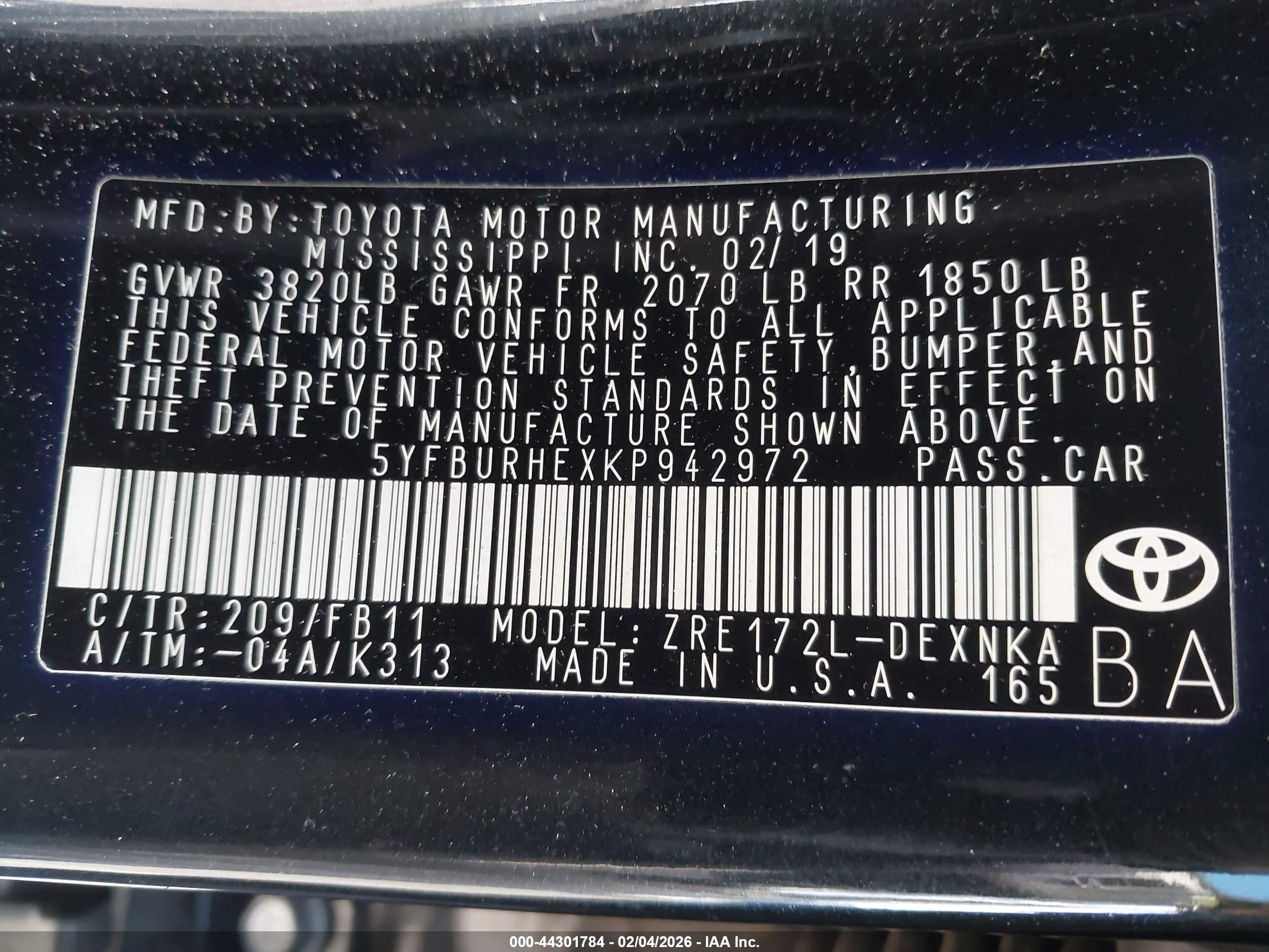 TOYOTA COROLLA image 9