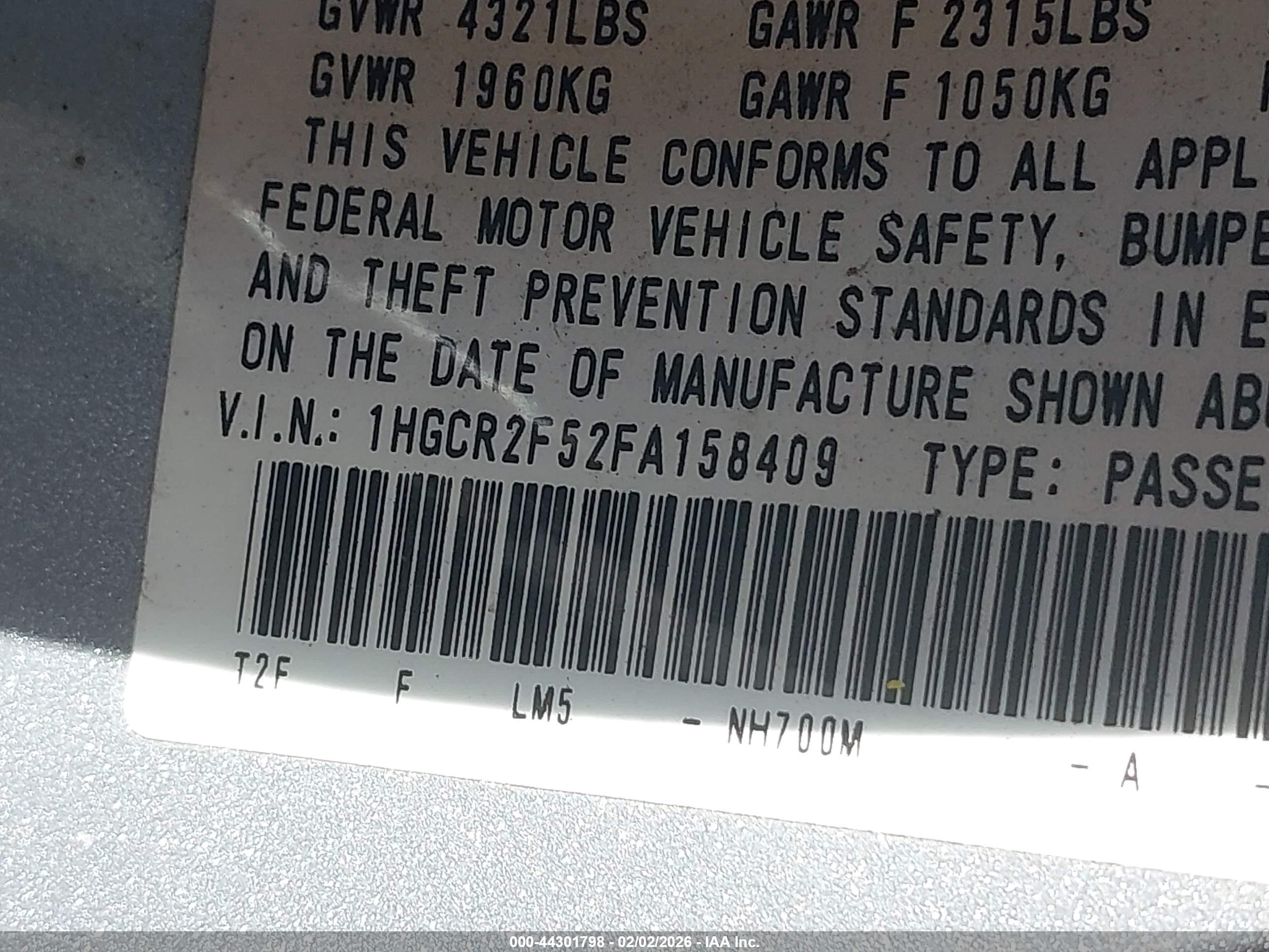 HONDA ACCORD image 9