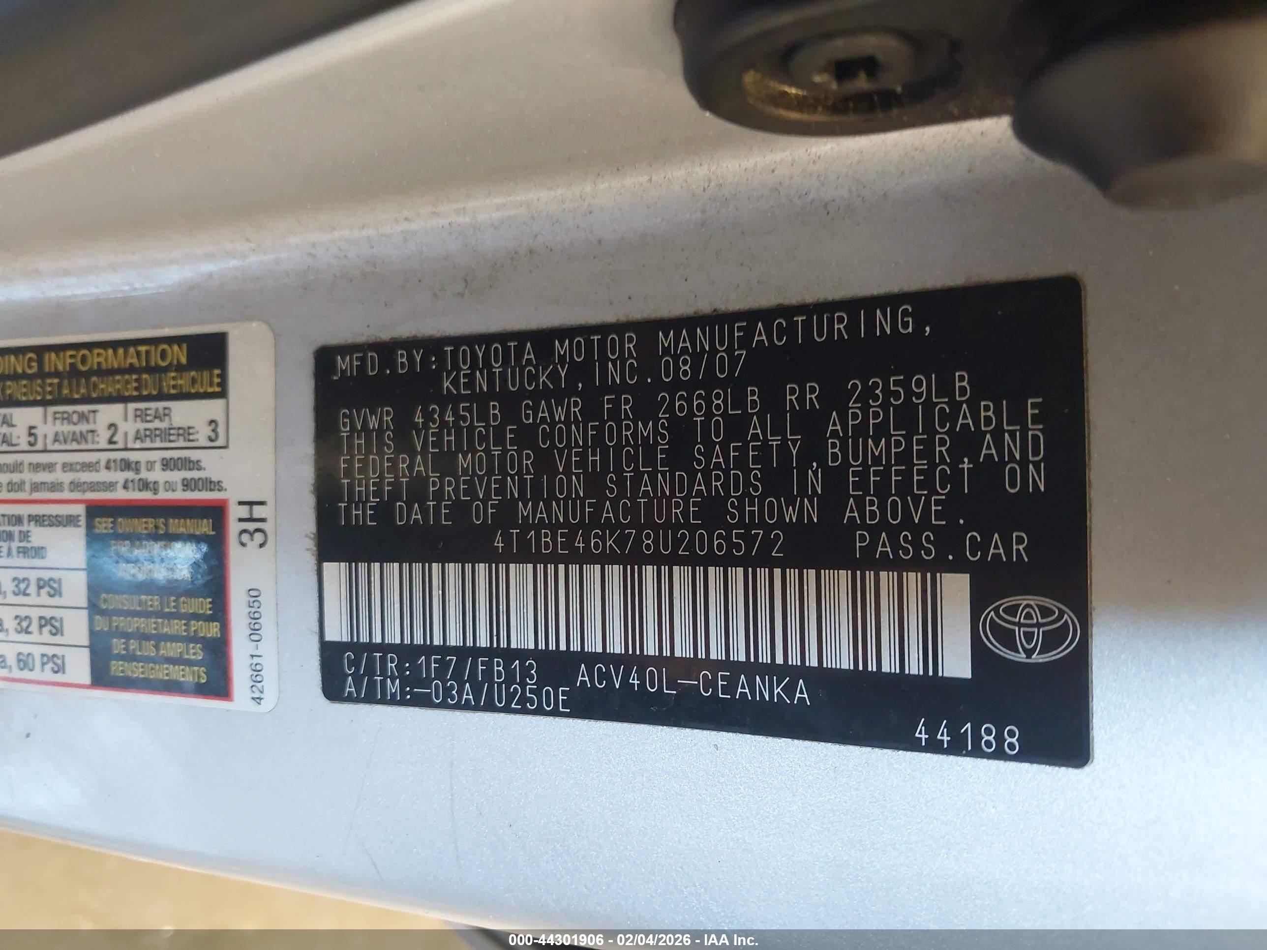 TOYOTA CAMRY image 9