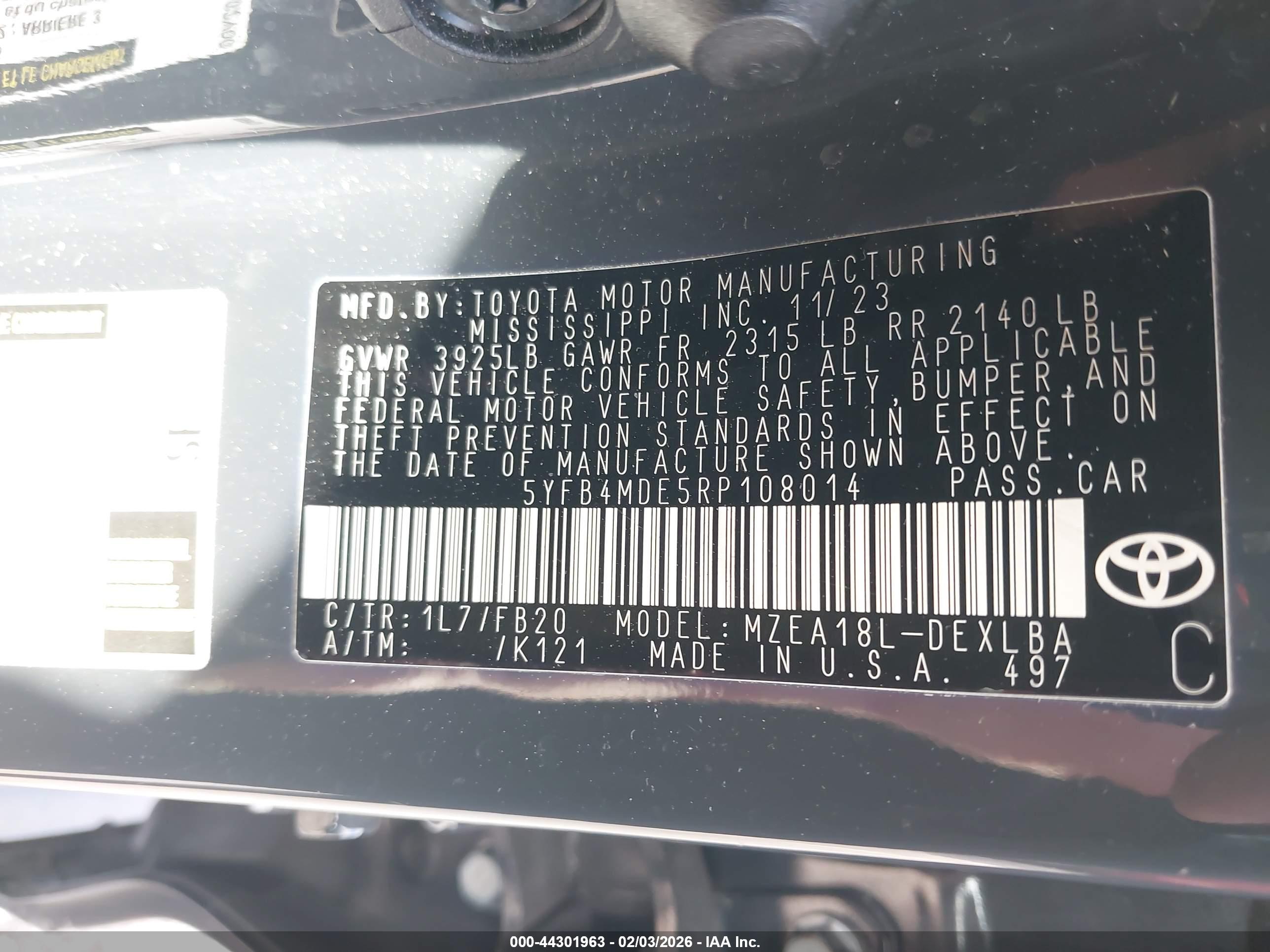 TOYOTA COROLLA image 9