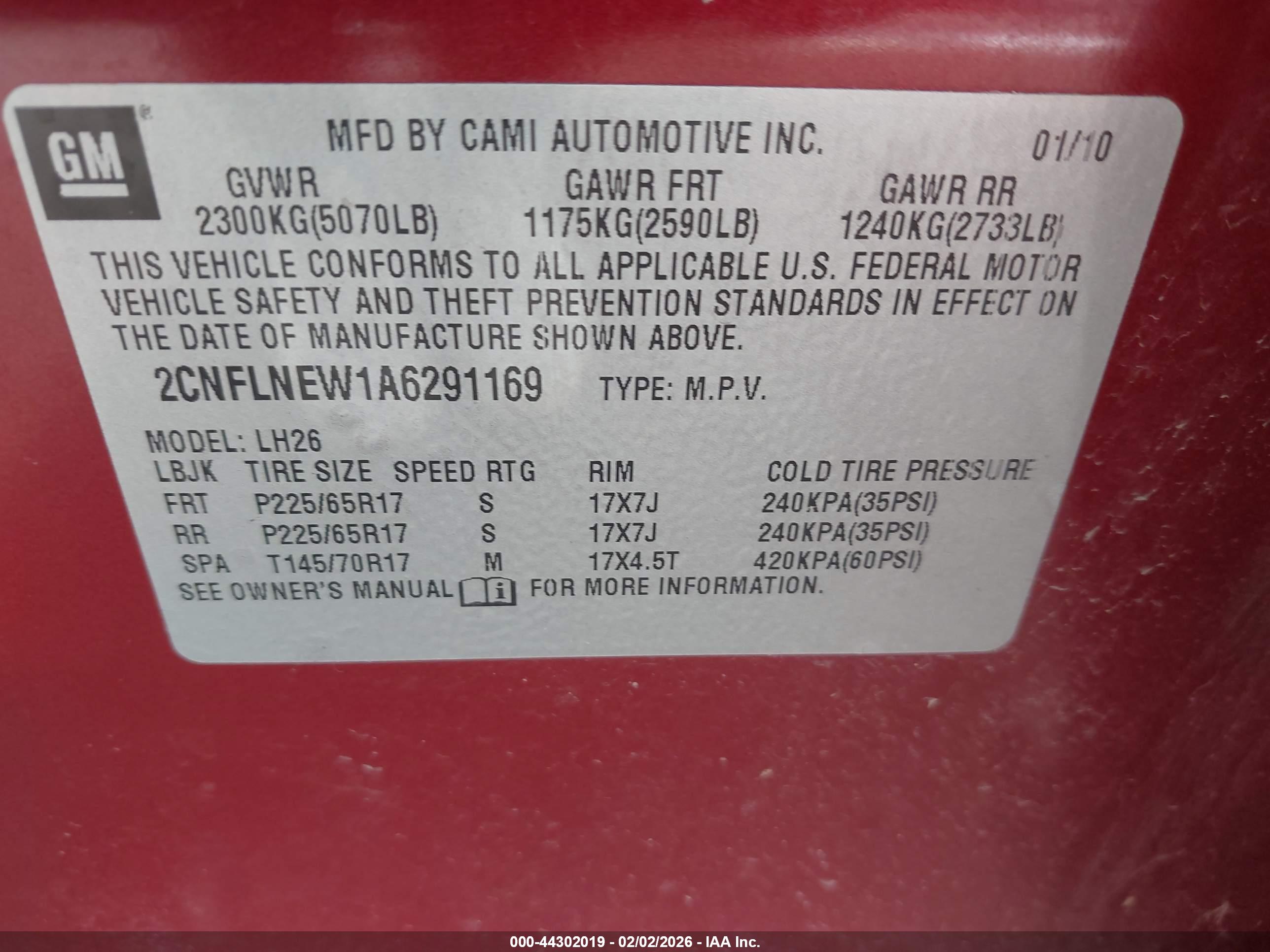 CHEVROLET EQUINOX image 9