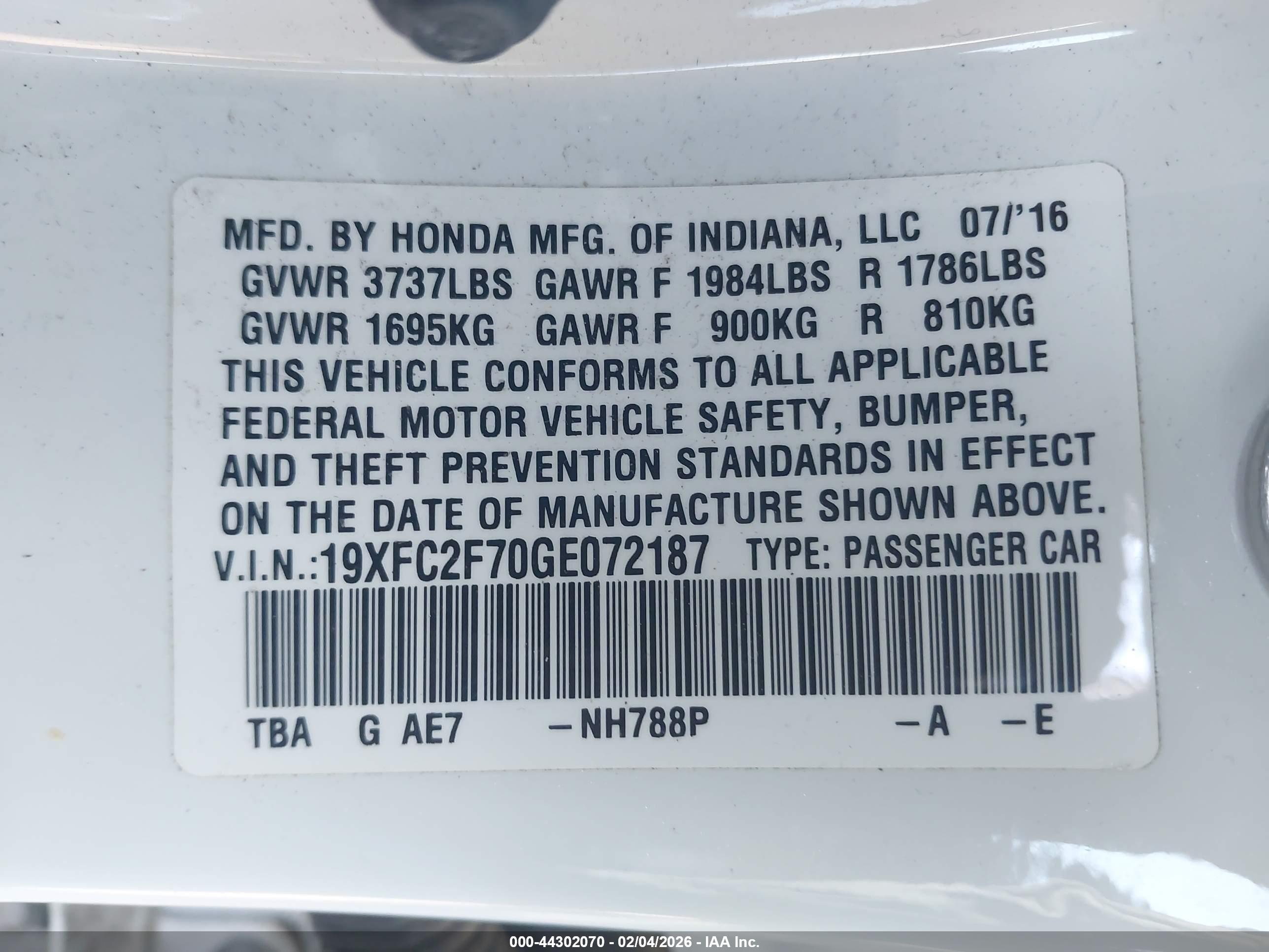 HONDA CIVIC image 9