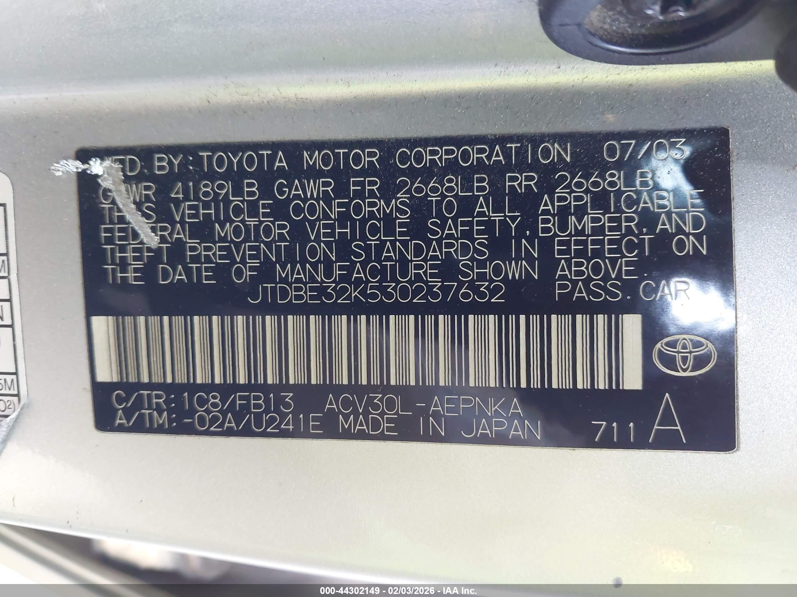 TOYOTA CAMRY image 9