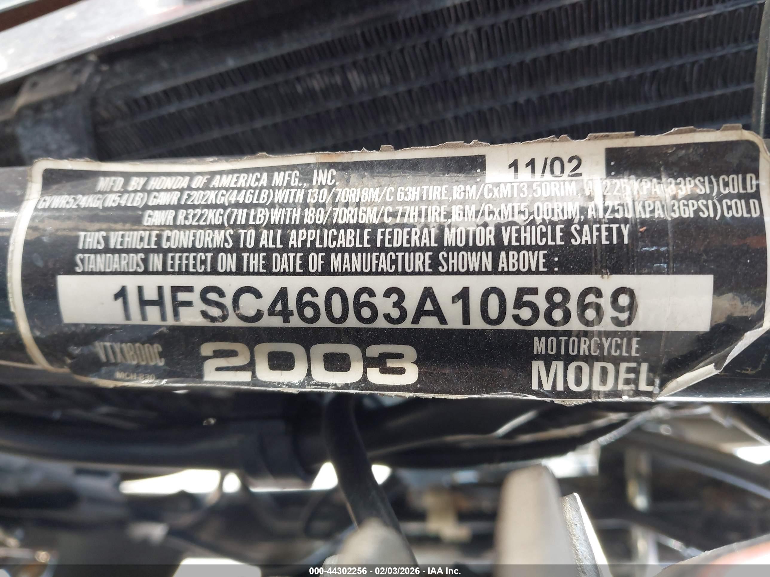 HONDA VTX1800 image 10