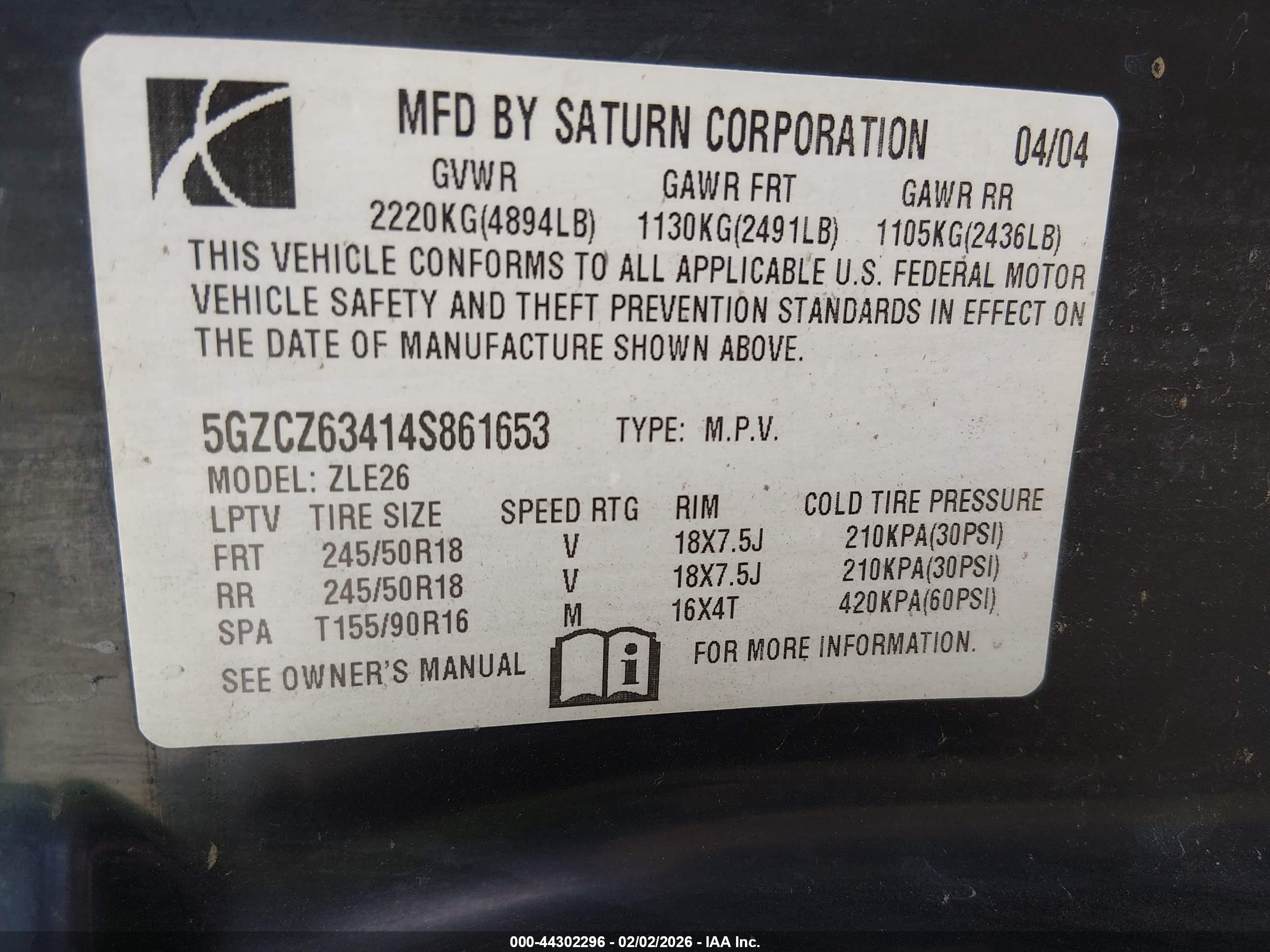 SATURN VUE image 9