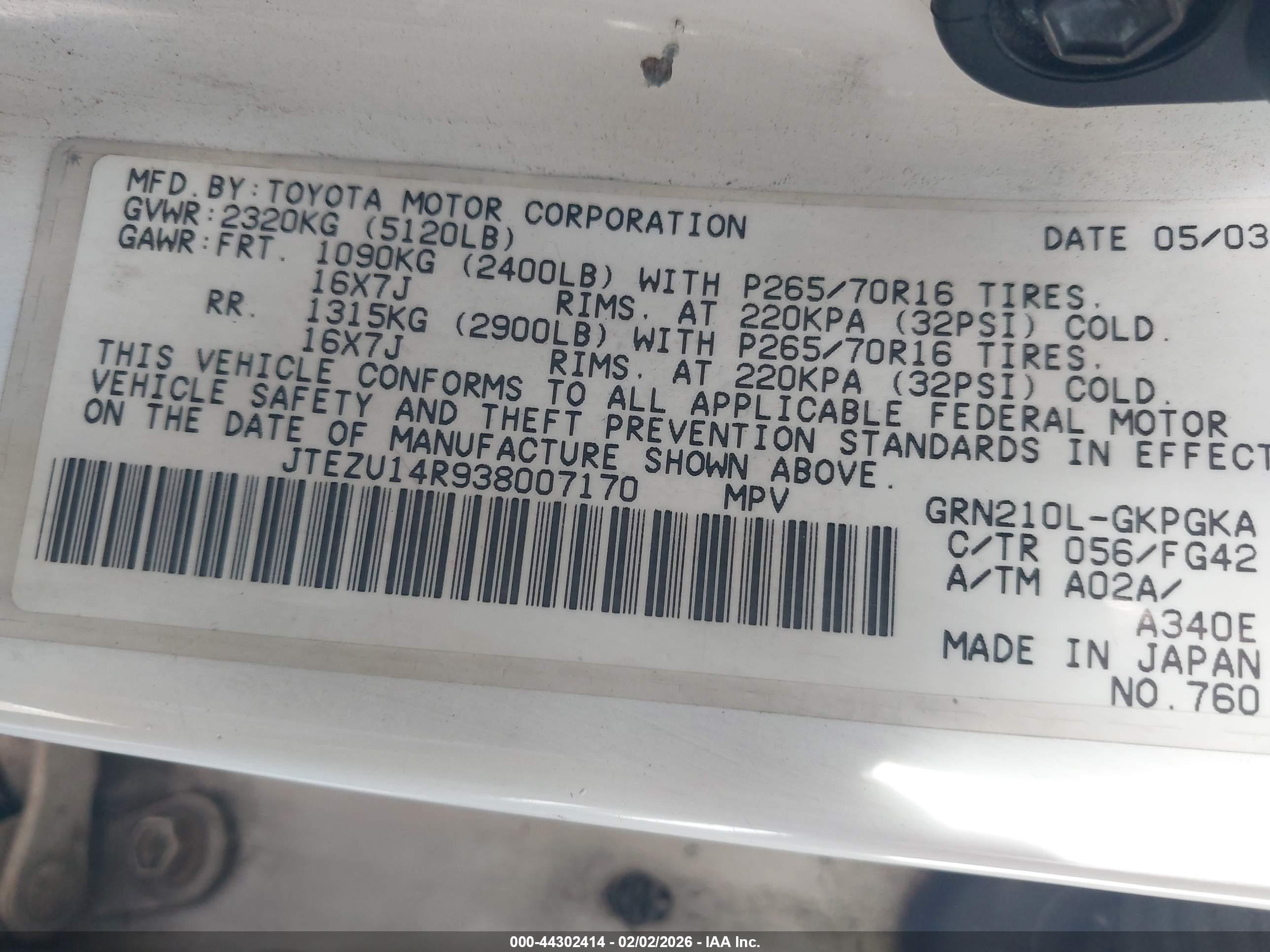 TOYOTA 4RUNNER image 9
