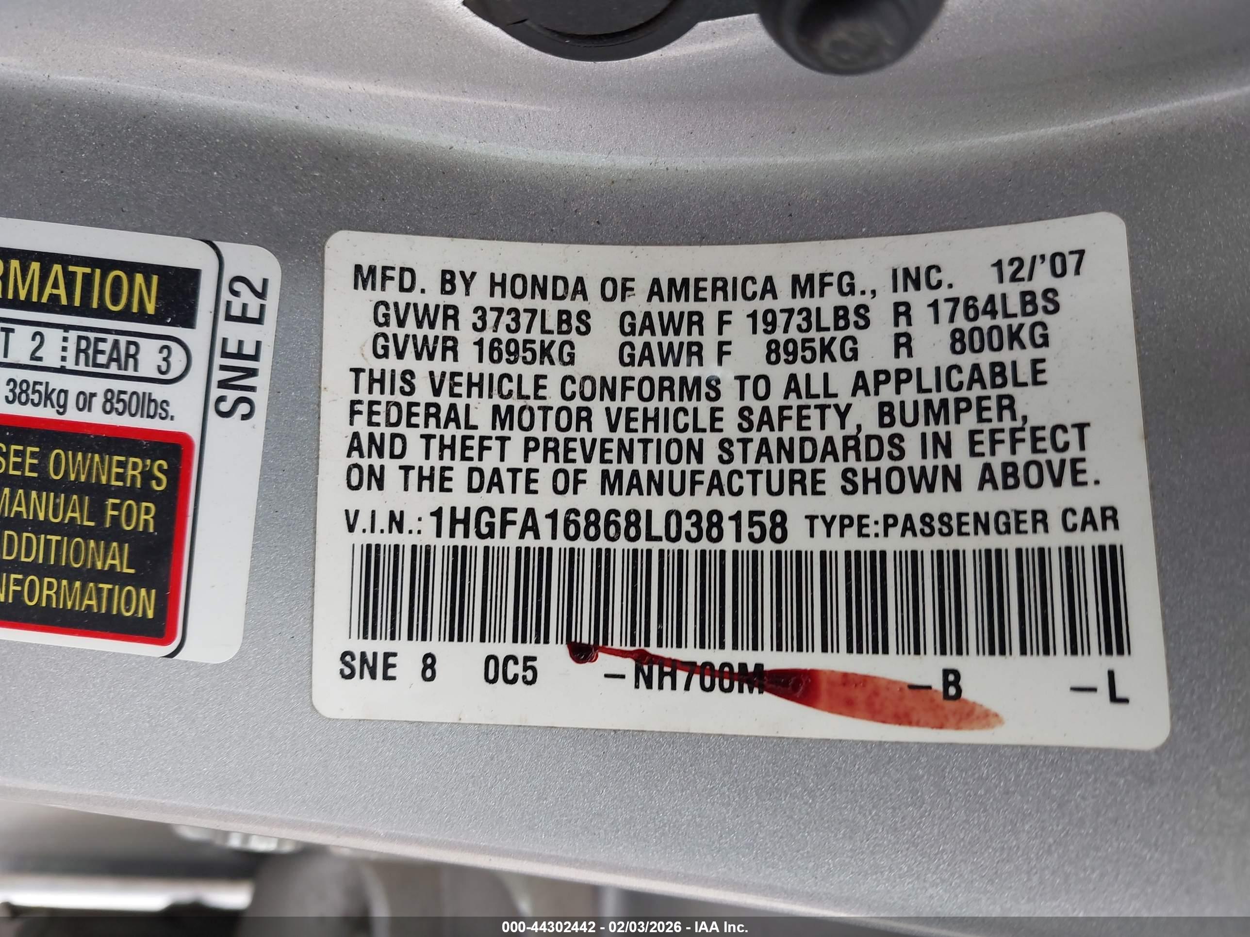 HONDA CIVIC image 9