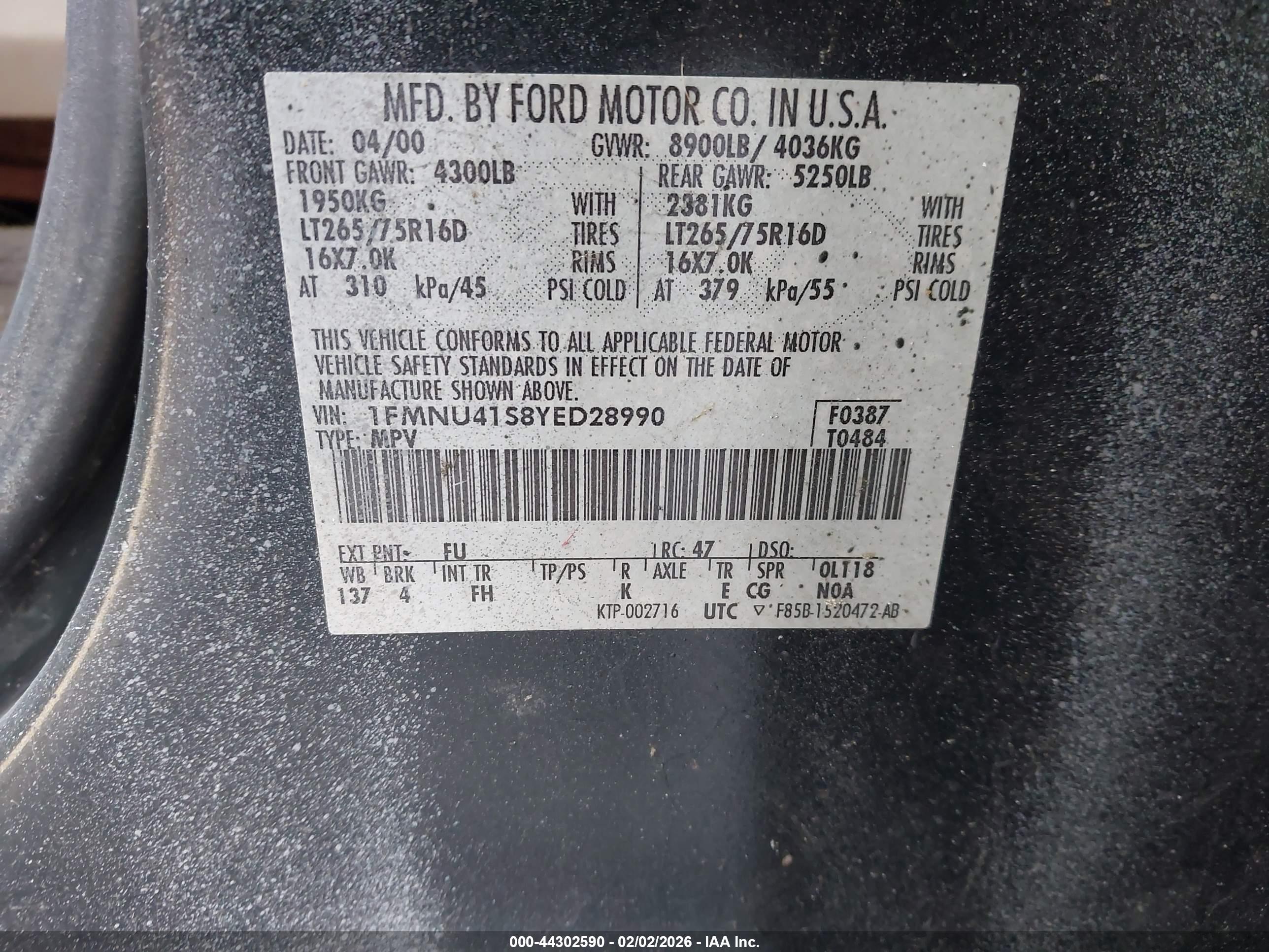 FORD EXCURSION image 9