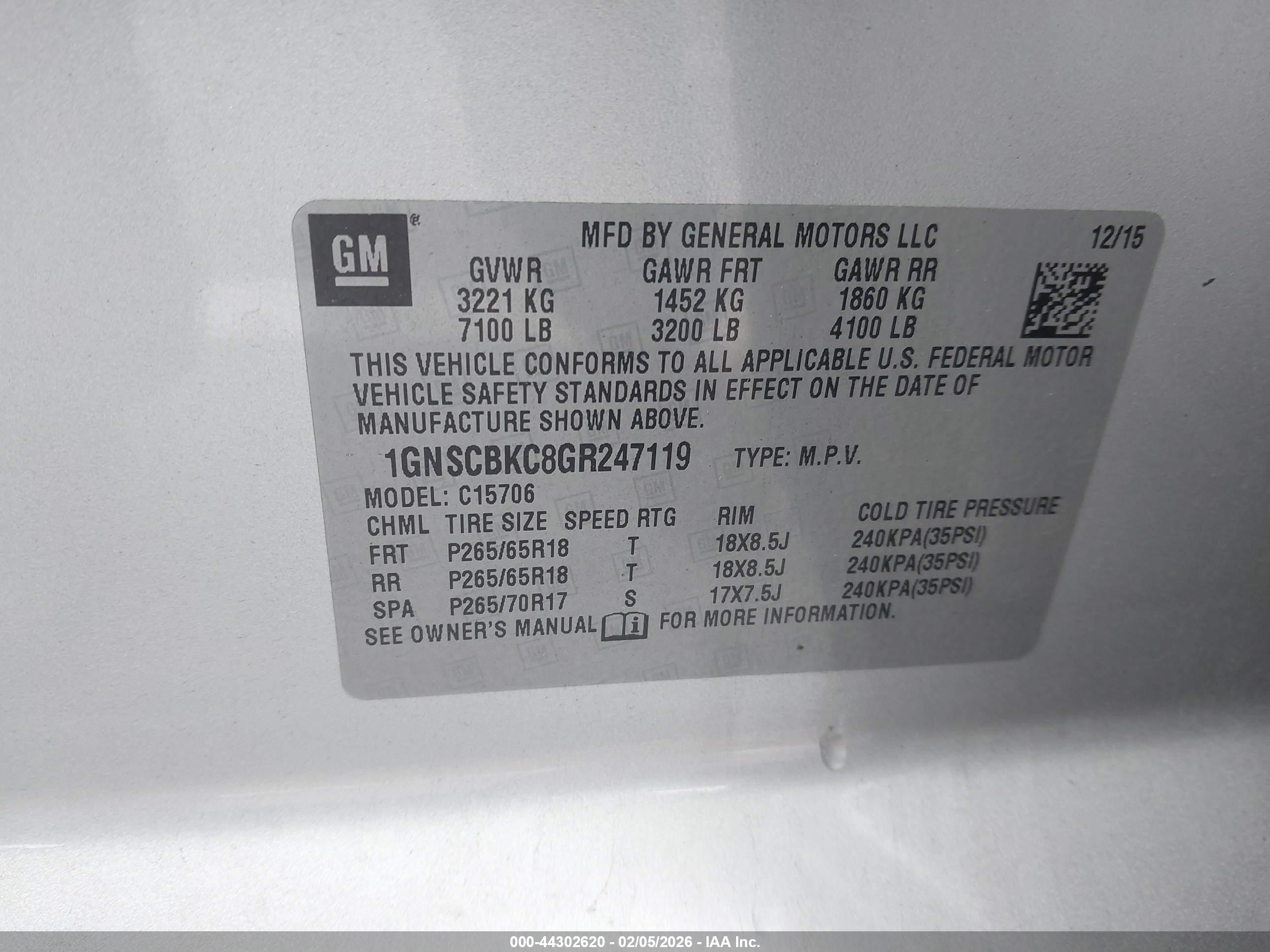 CHEVROLET TAHOE image 9
