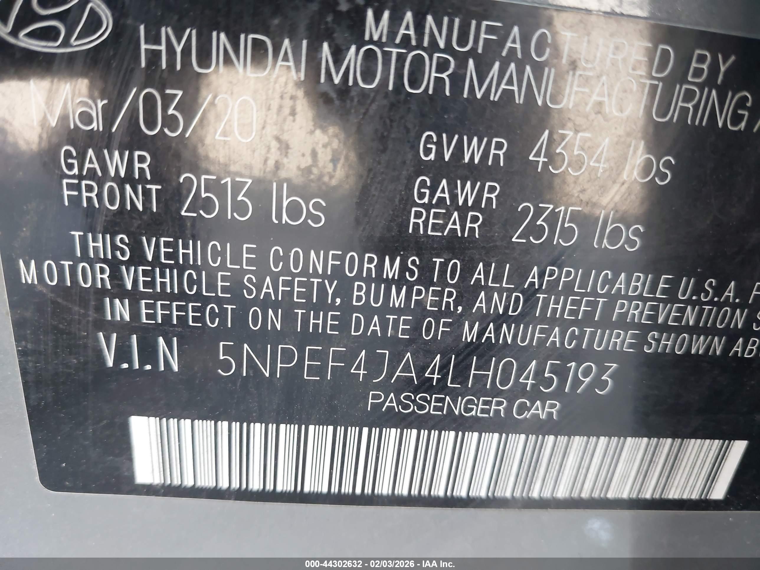 HYUNDAI SONATA image 9