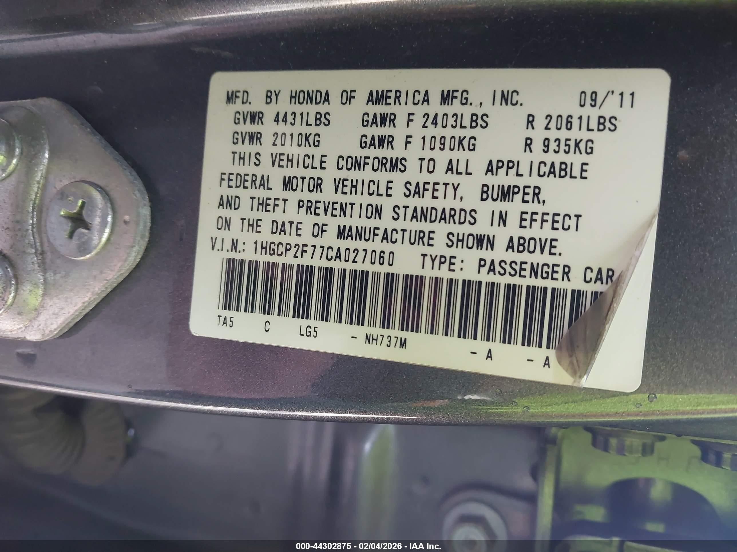HONDA ACCORD image 9