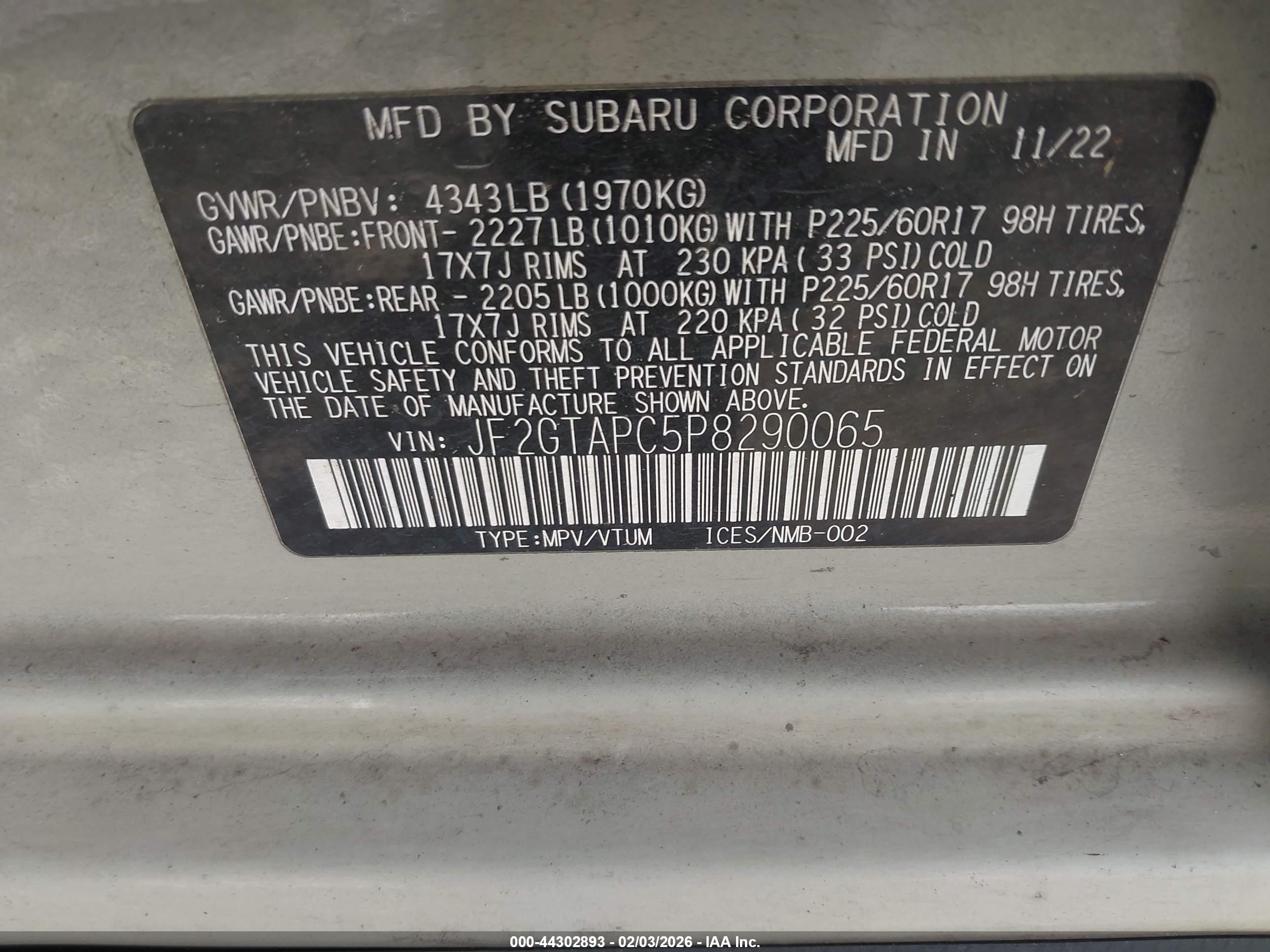 SUBARU CROSSTREK image 9