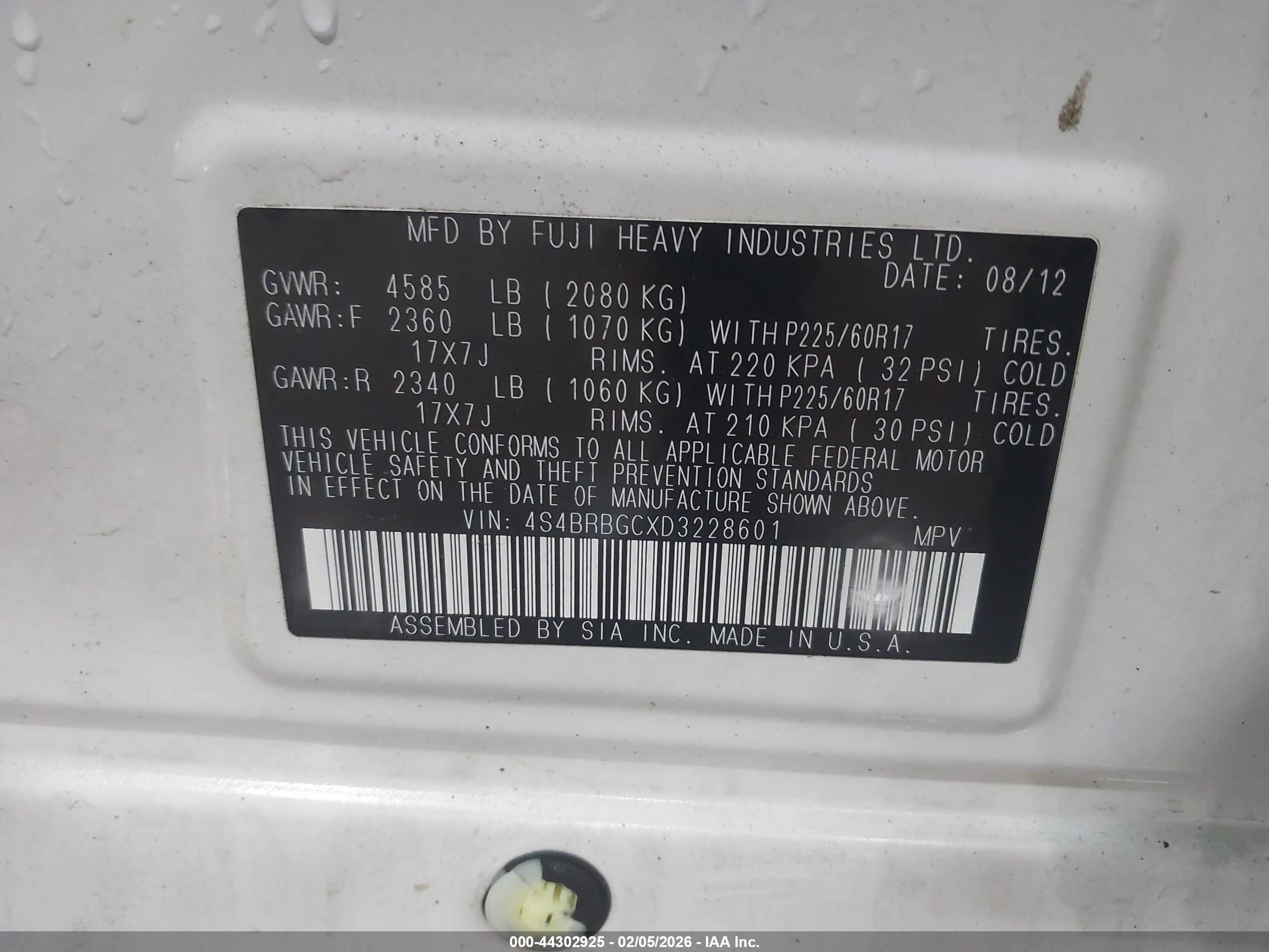 SUBARU OUTBACK image 9