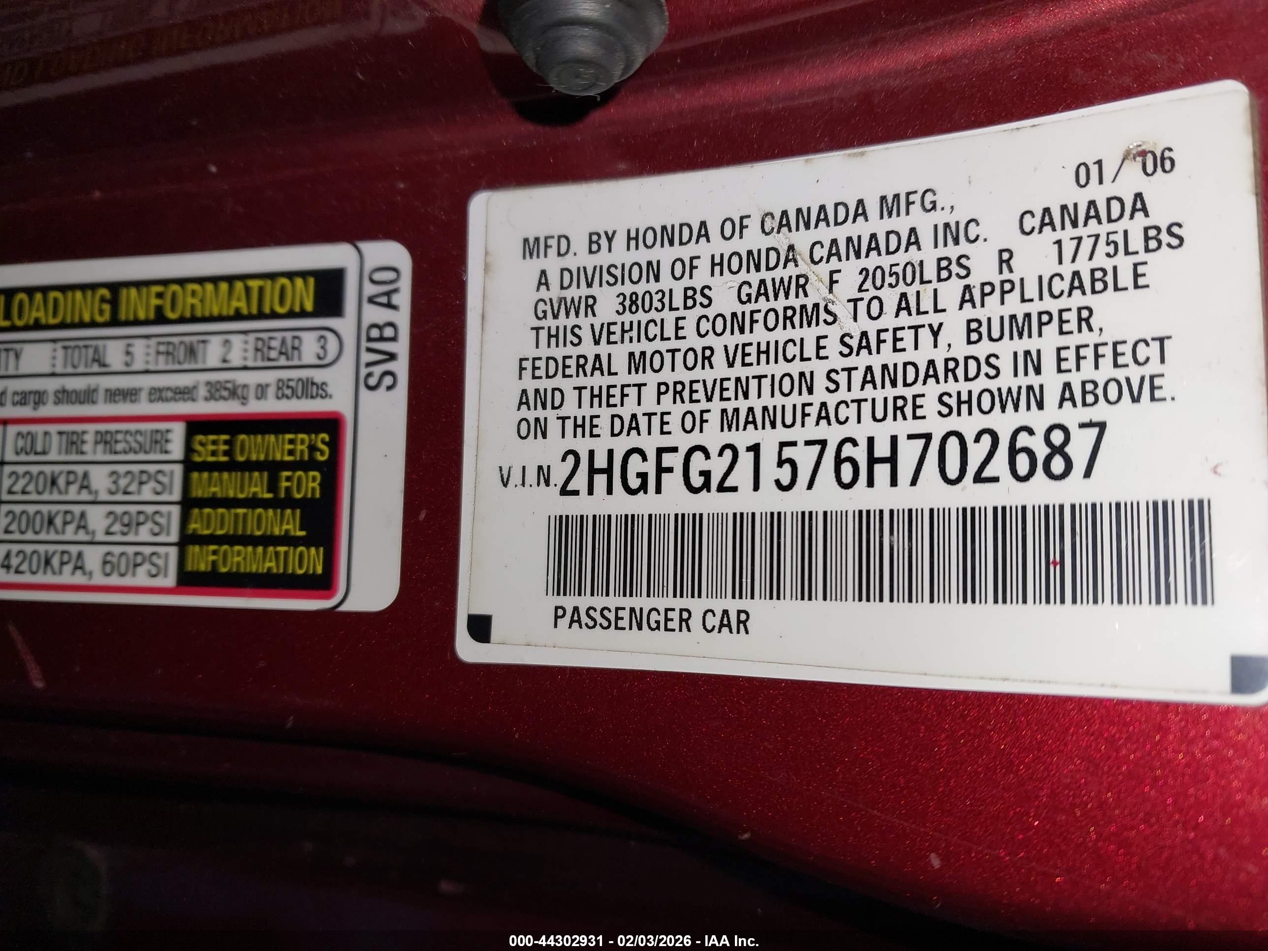 HONDA CIVIC image 9