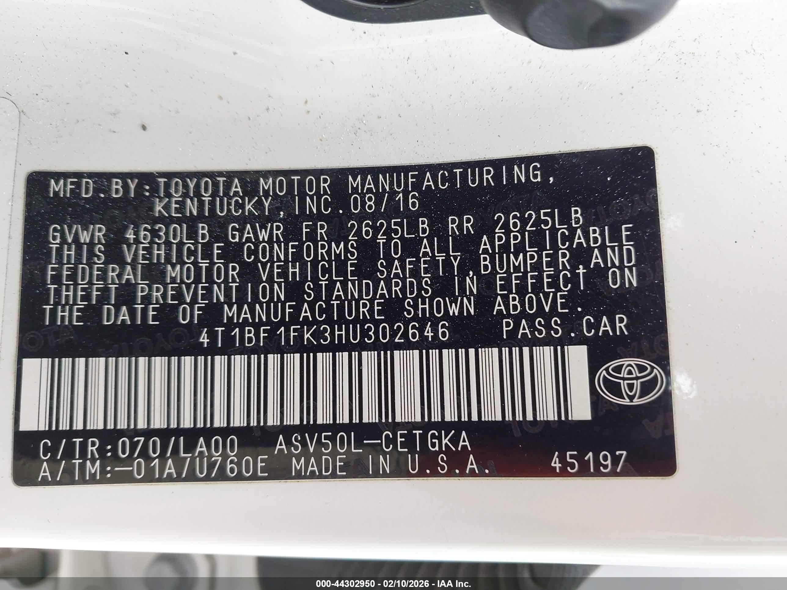 TOYOTA CAMRY image 9