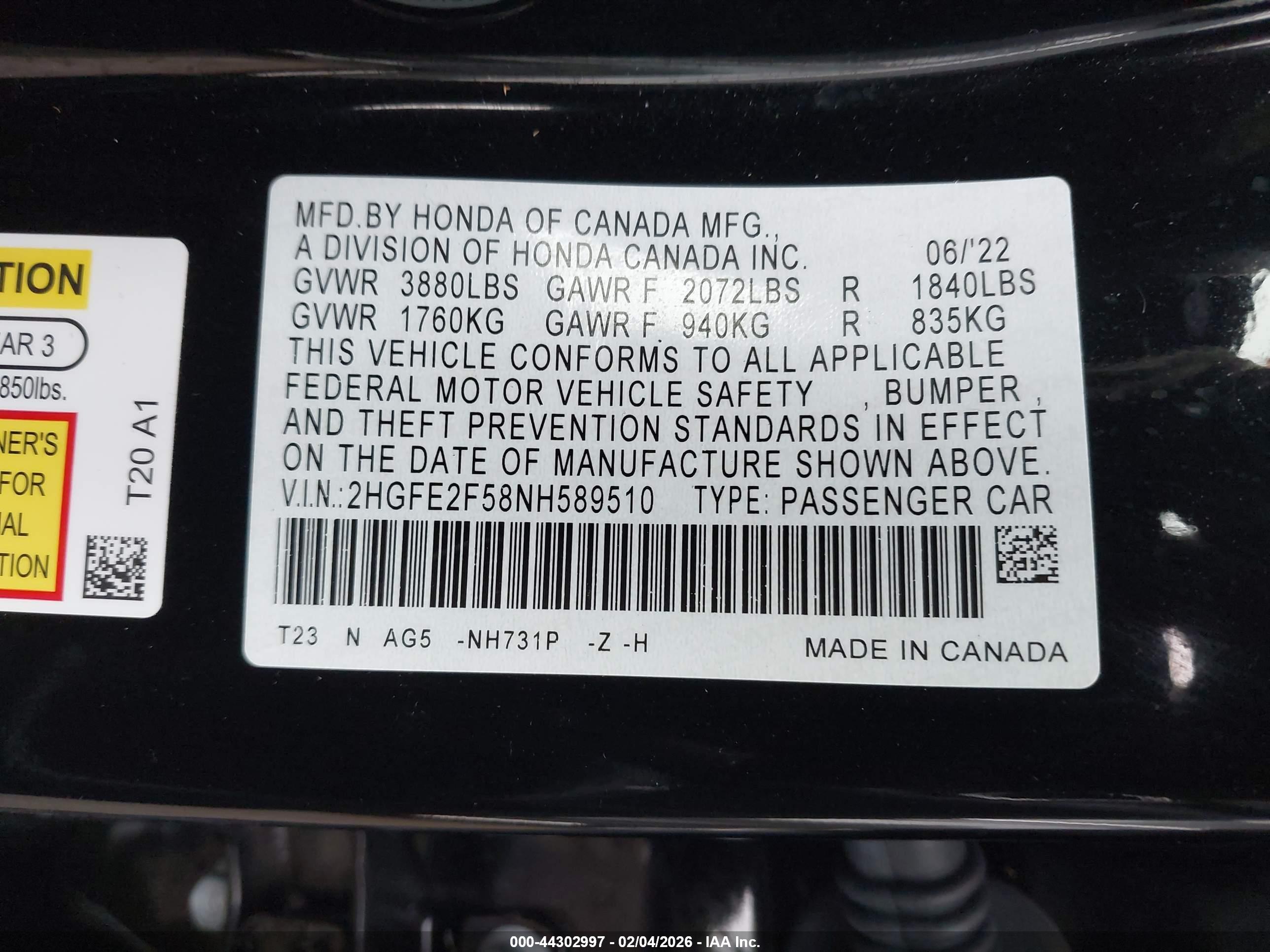 HONDA CIVIC image 9