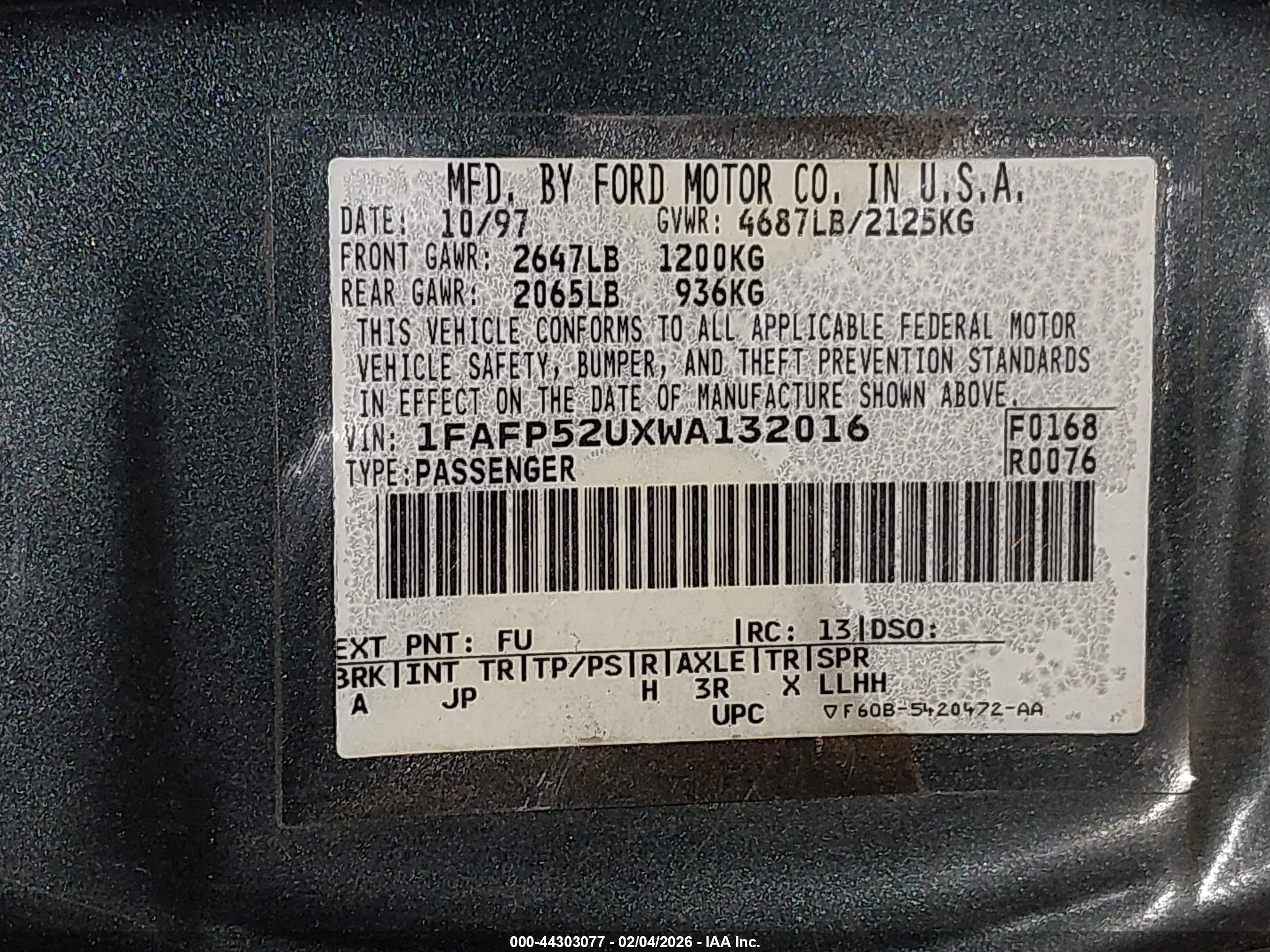 FORD TAURUS image 9