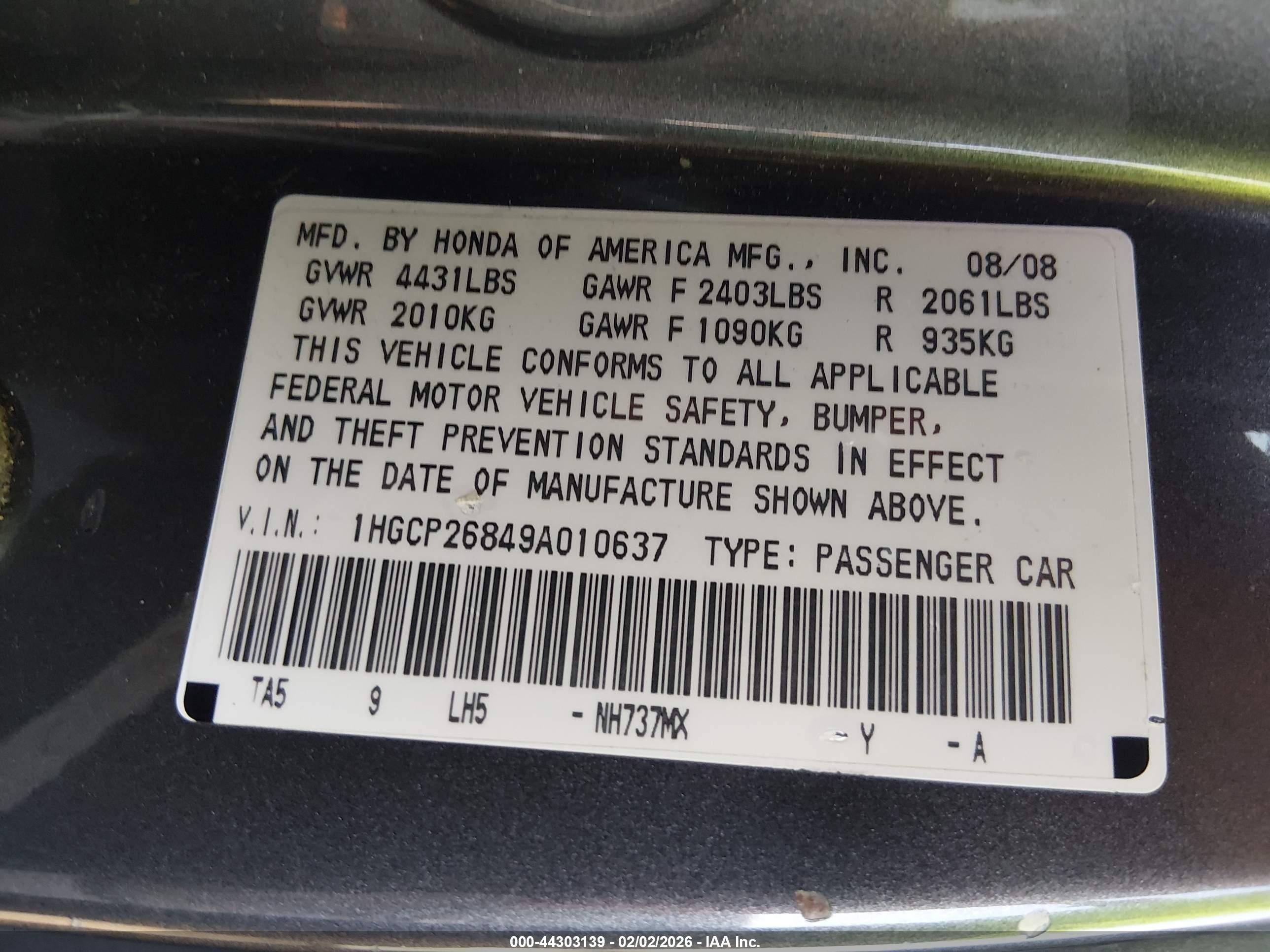 HONDA ACCORD image 9