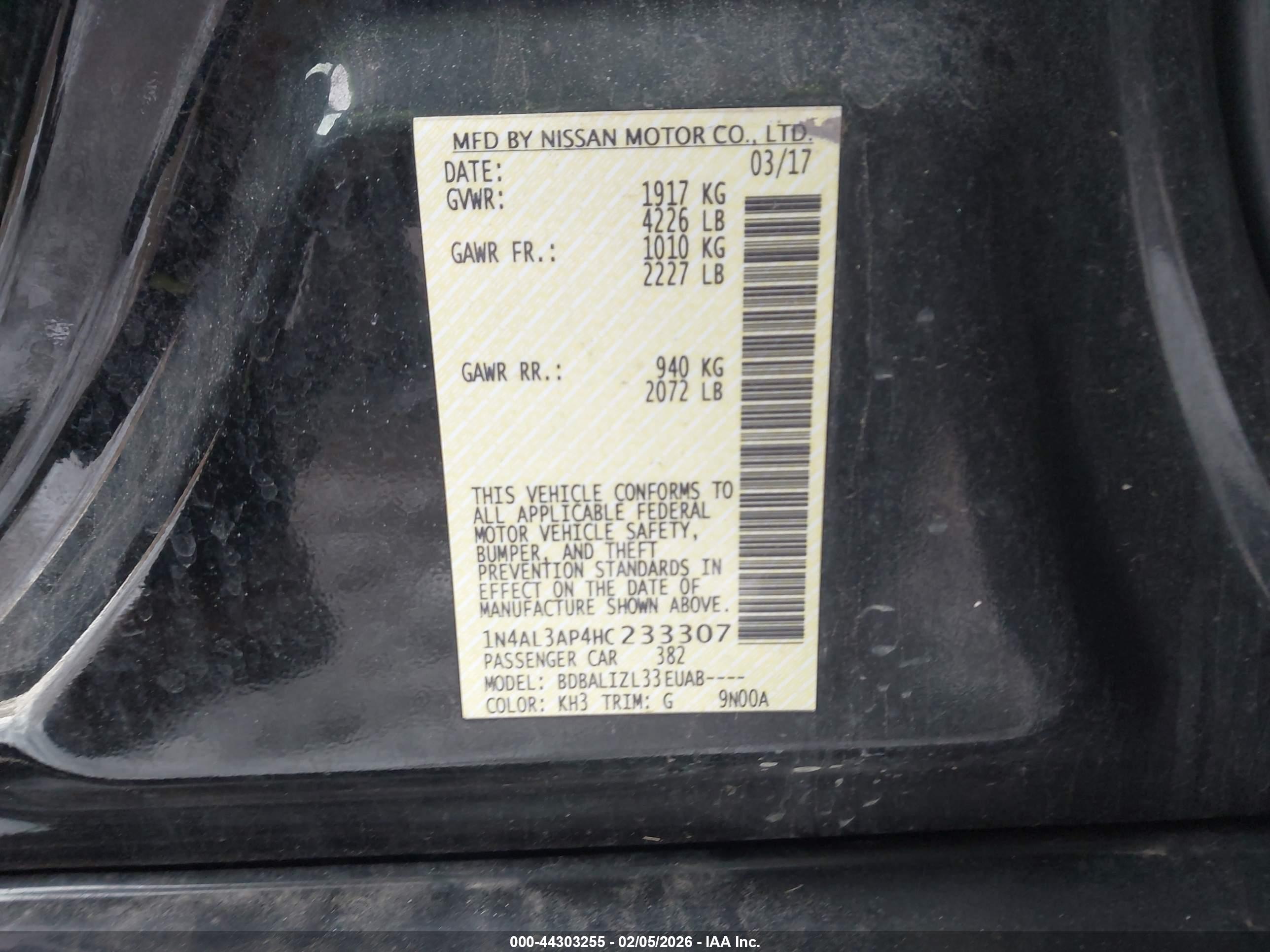 NISSAN ALTIMA image 9