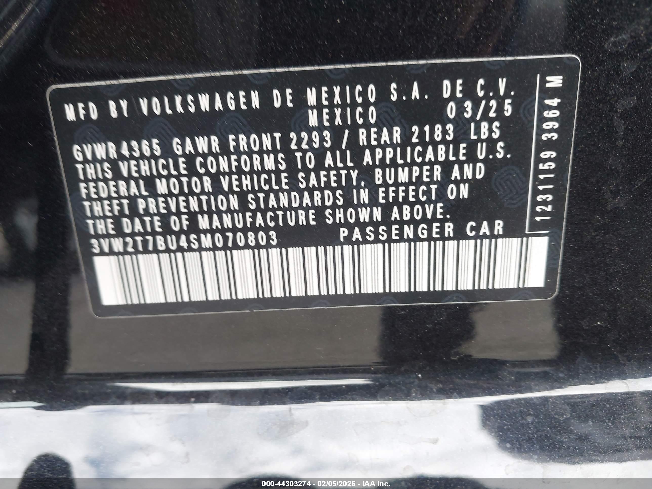 VOLKSWAGEN JETTA image 9