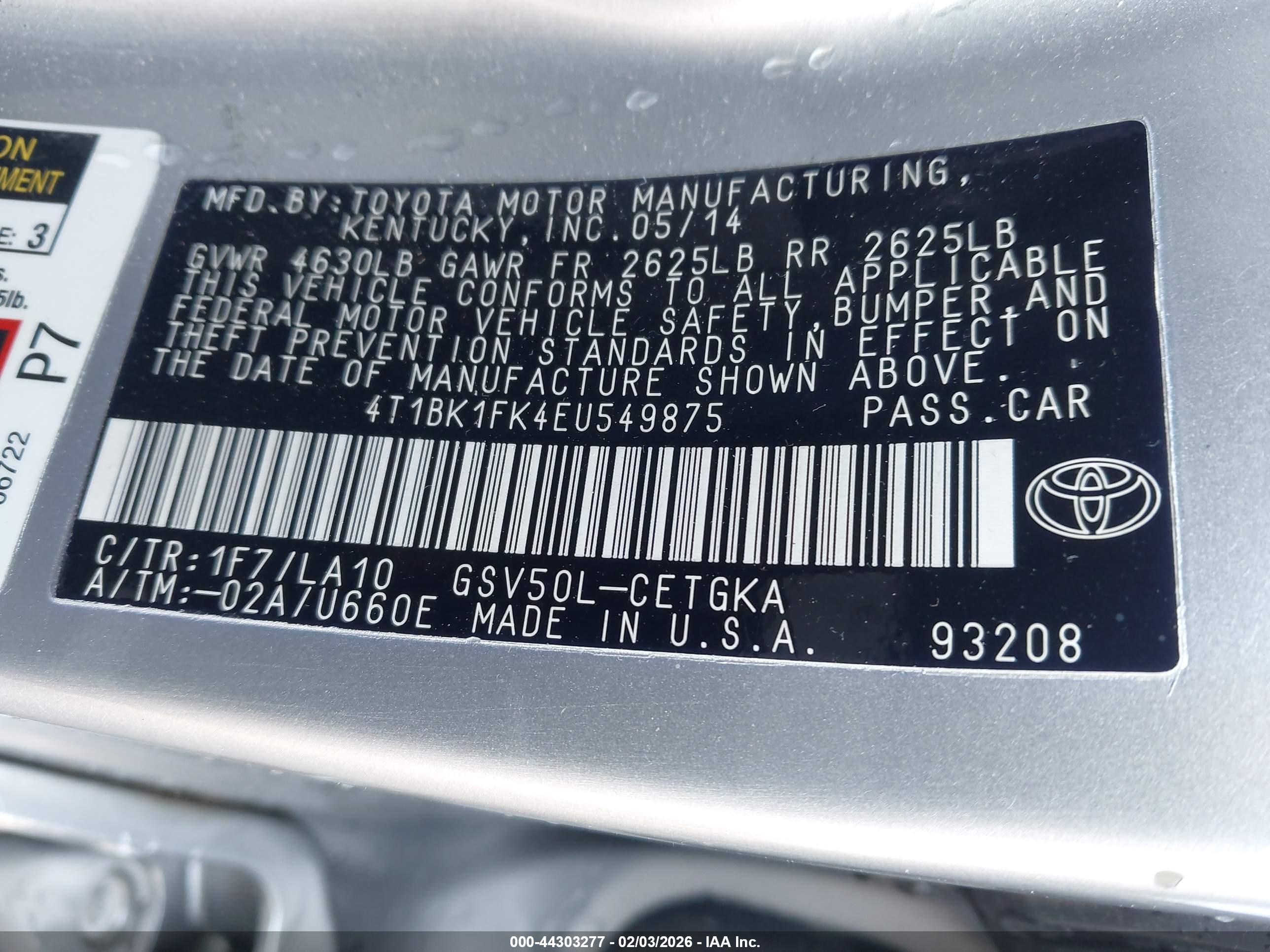 TOYOTA CAMRY image 9