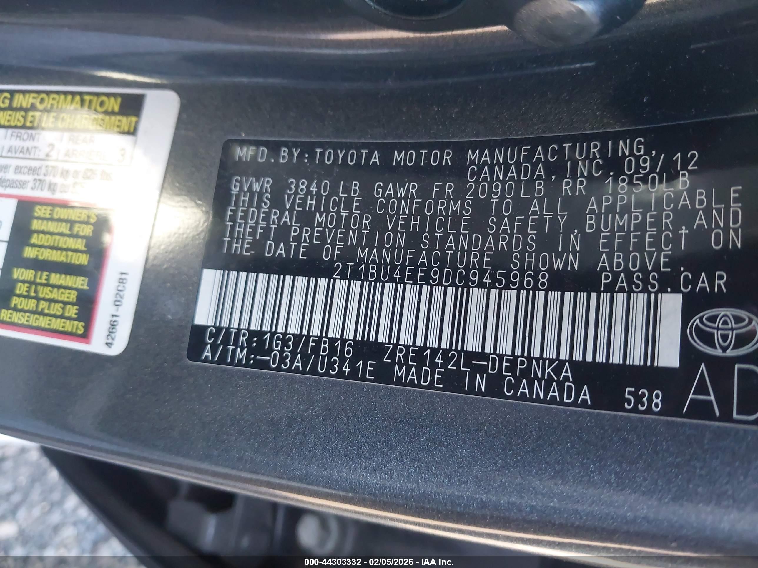 TOYOTA COROLLA image 9