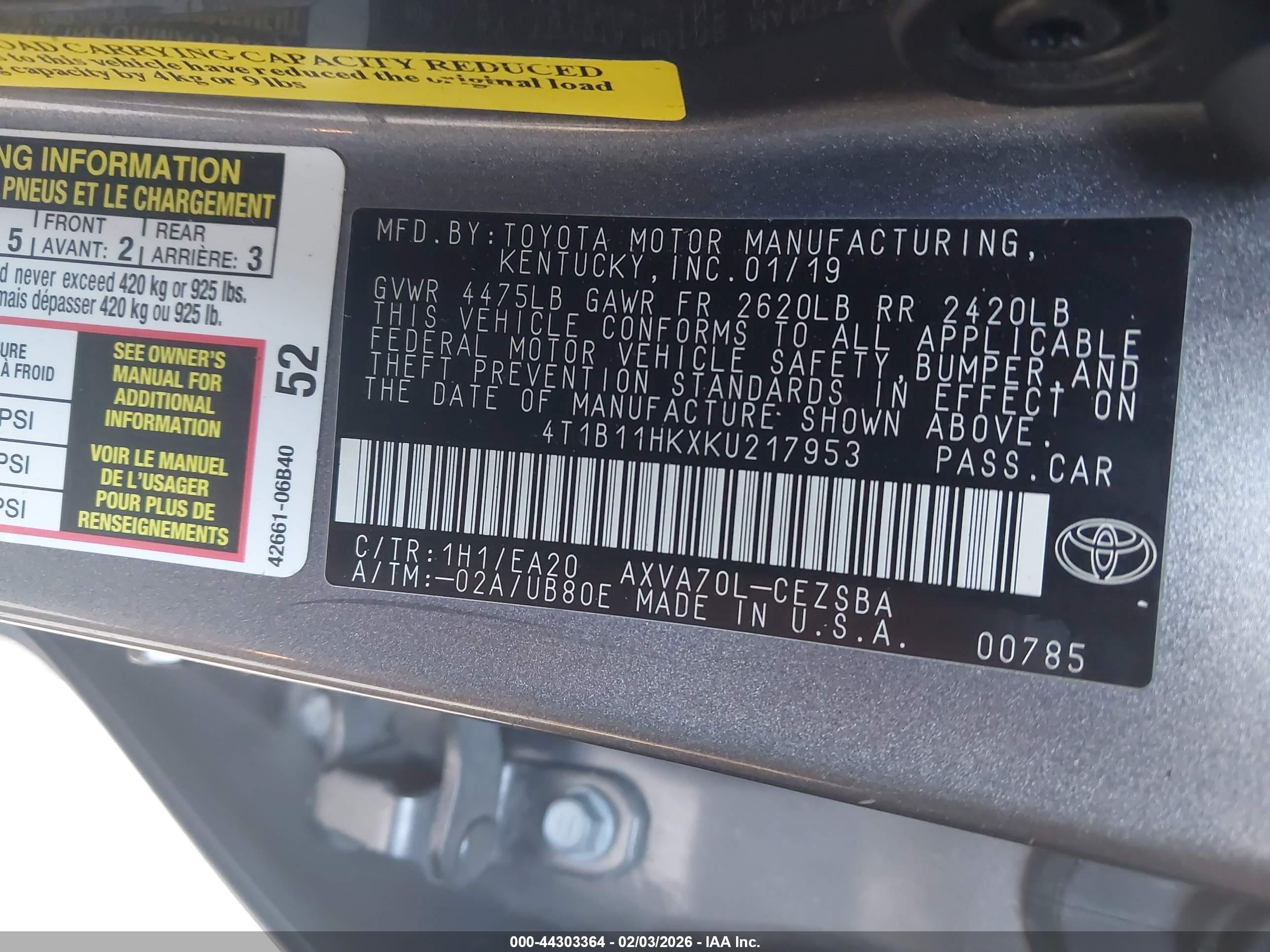 TOYOTA CAMRY image 9