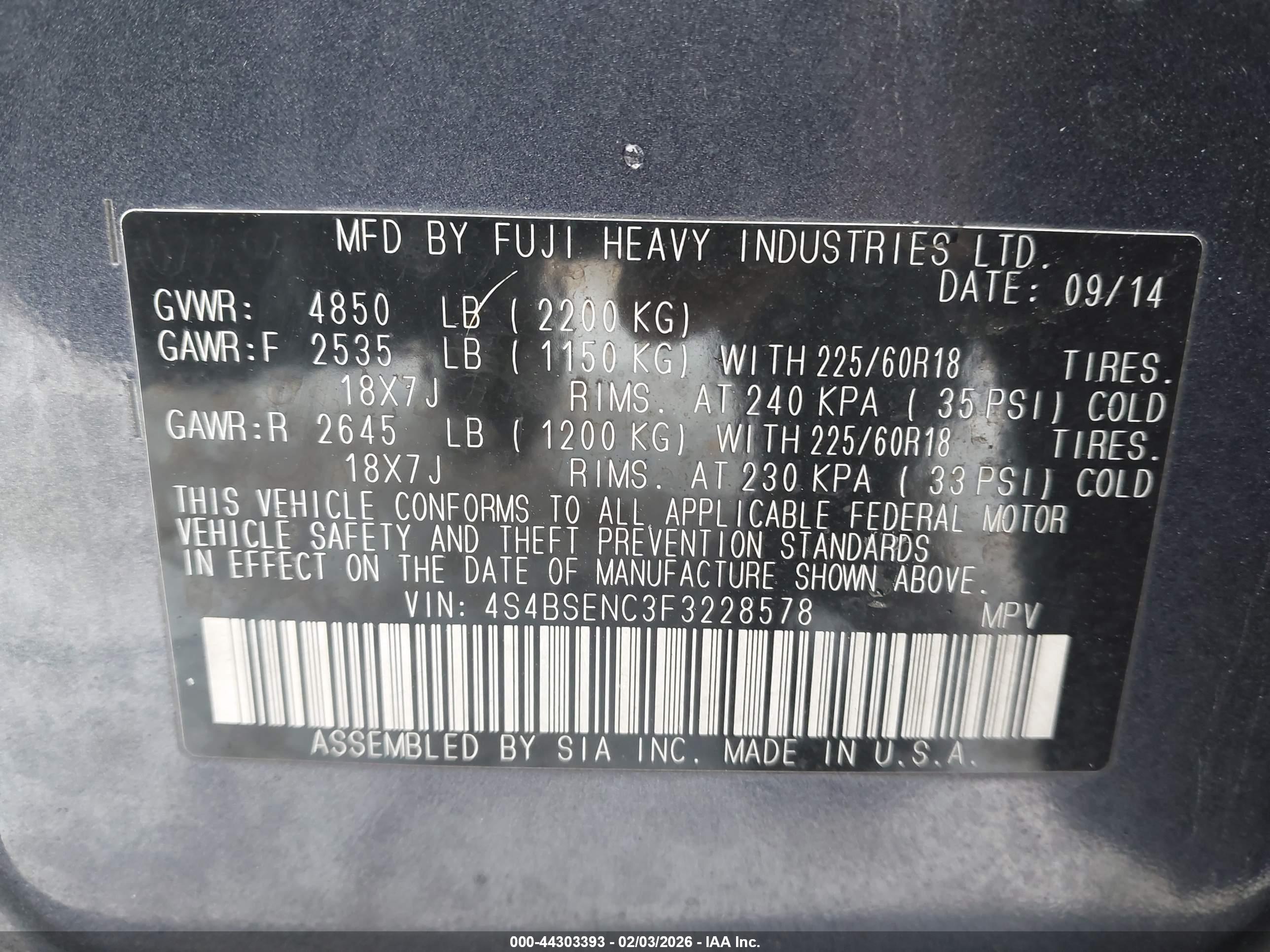 SUBARU OUTBACK image 9