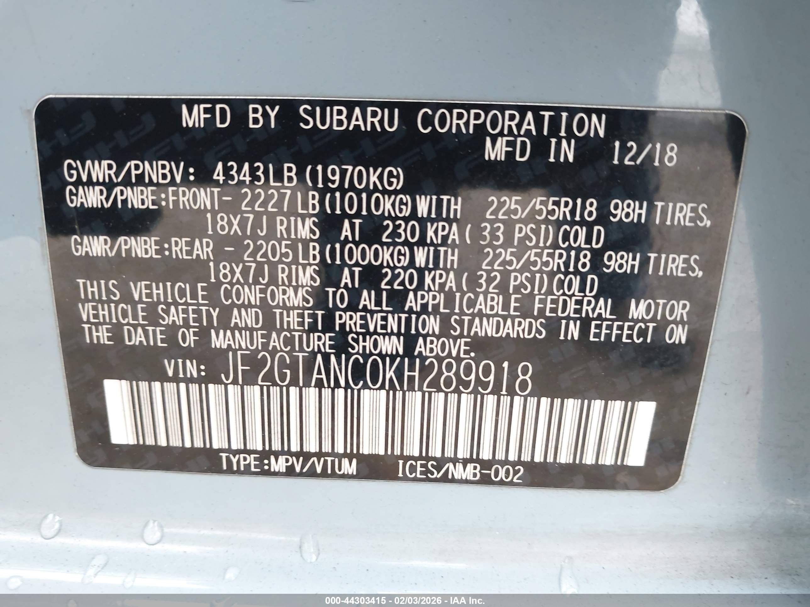 SUBARU CROSSTREK image 9