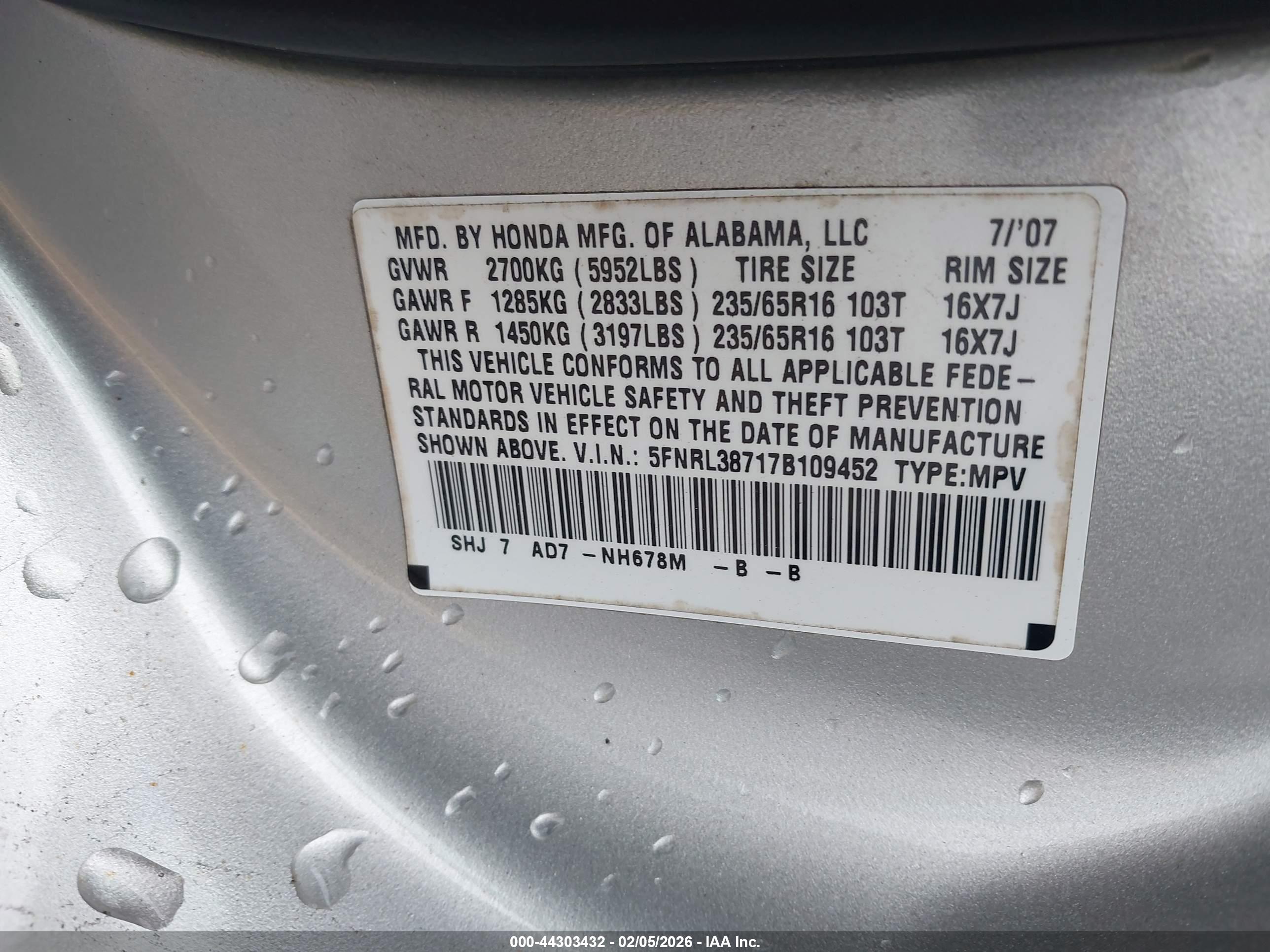 HONDA ODYSSEY image 9
