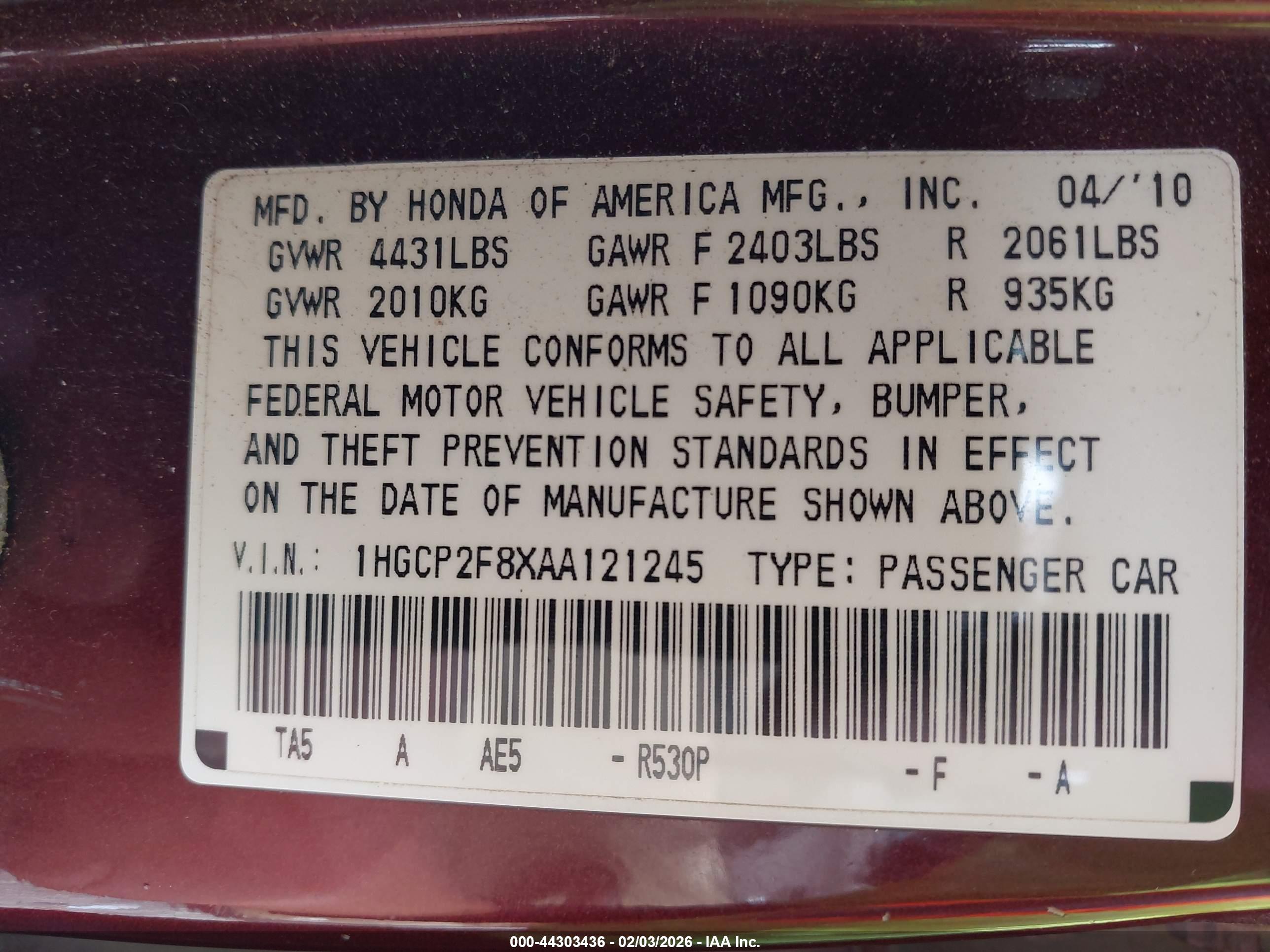 HONDA ACCORD image 9