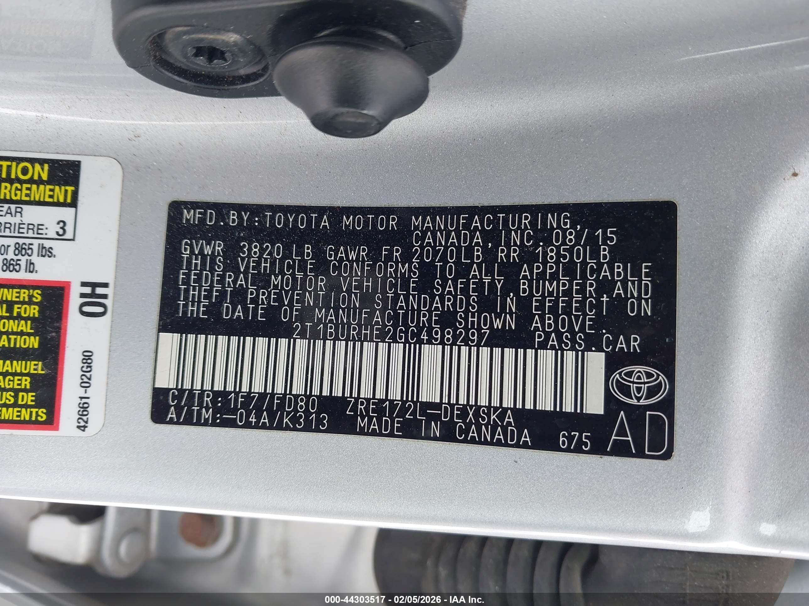 TOYOTA COROLLA image 9